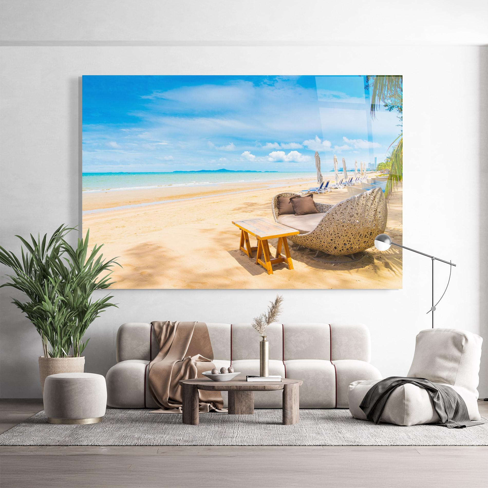 Obraz na Szkle Dinning Blue Sky mockup 9