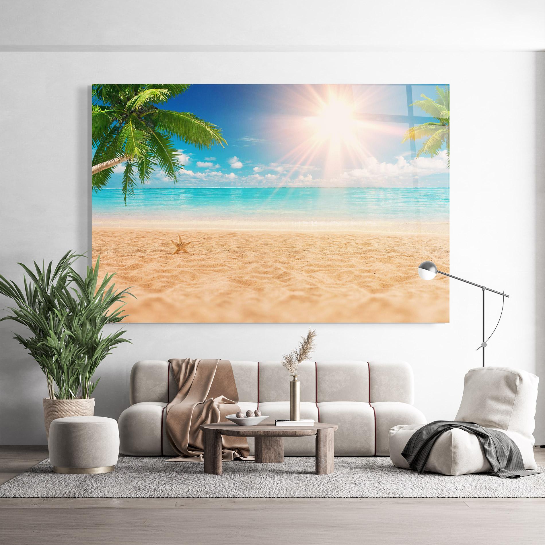 Obraz na Szkle Exotic Beach Ocean mockup 9