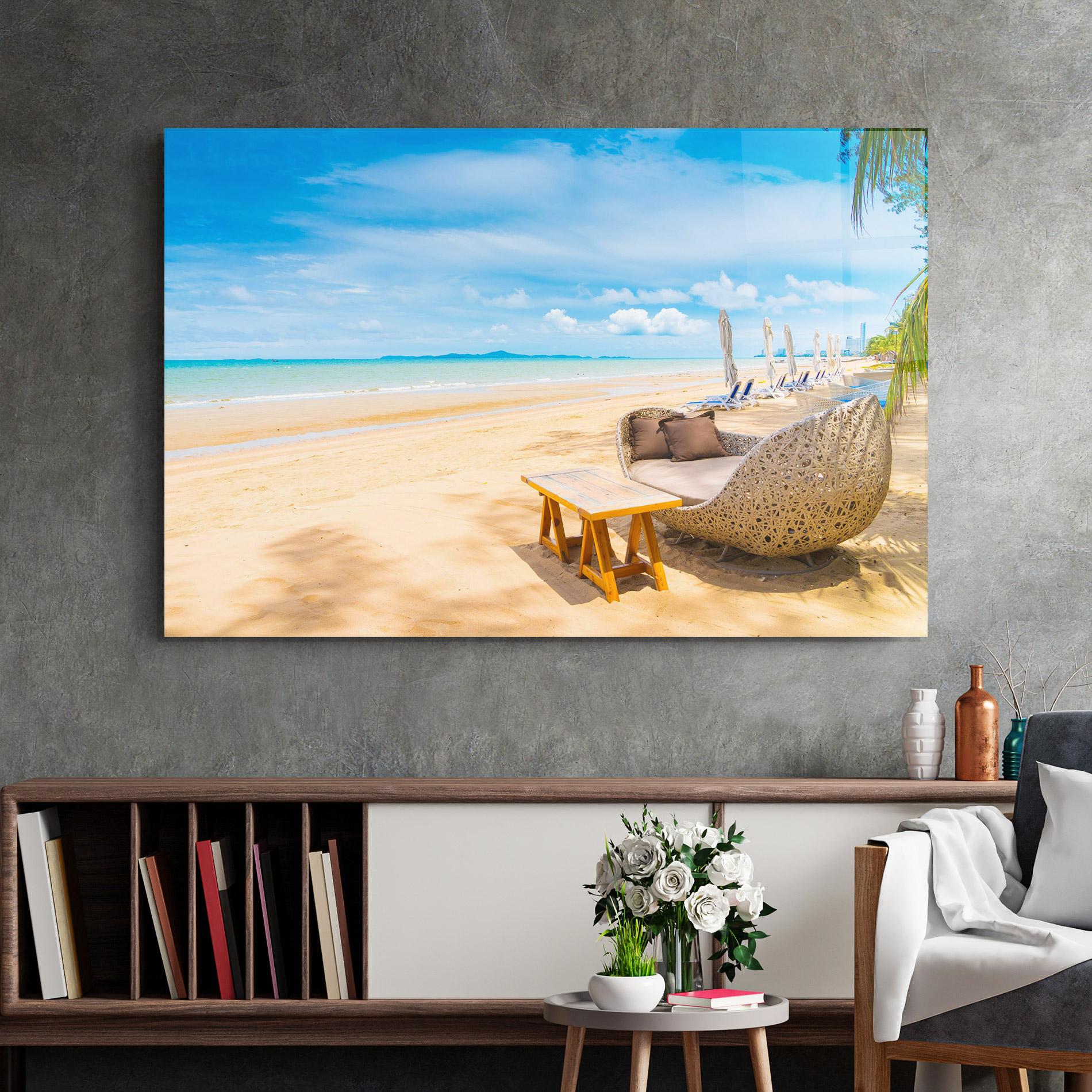 Obraz na Szkle Dinning Blue Sky mockup 2