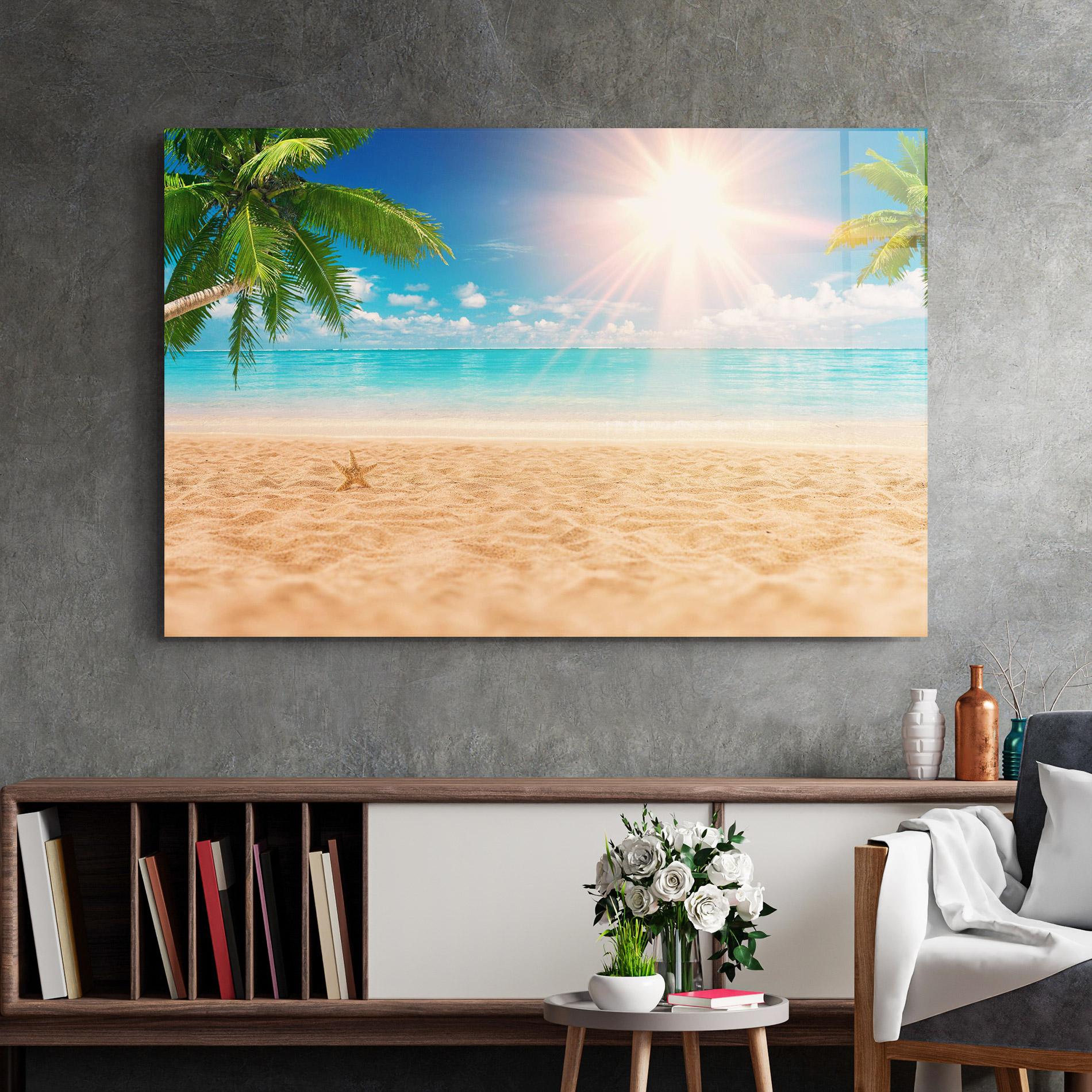 Obraz na Szkle Exotic Beach Ocean mockup 2