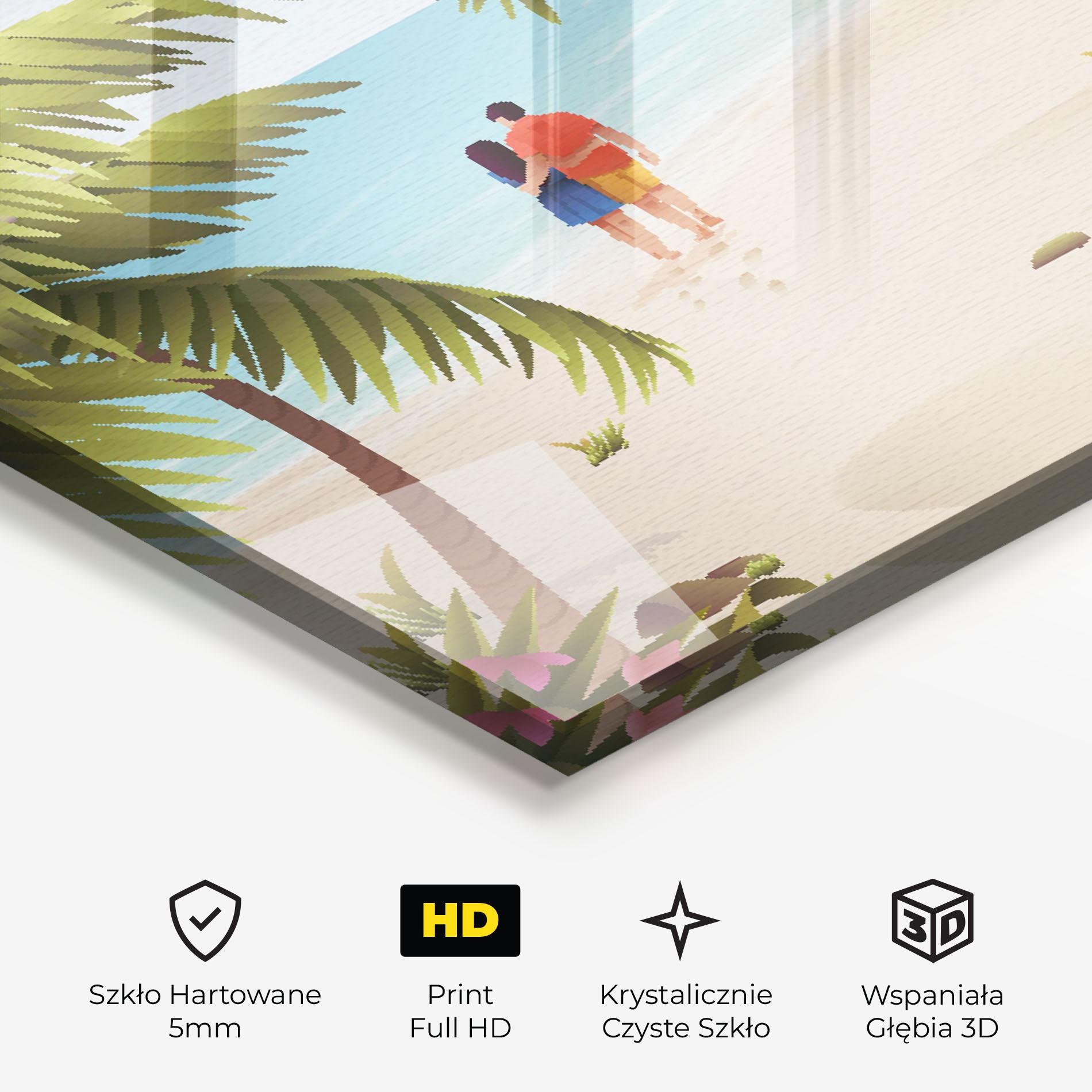 Obraz na Szkle Couple Beach mockup 3