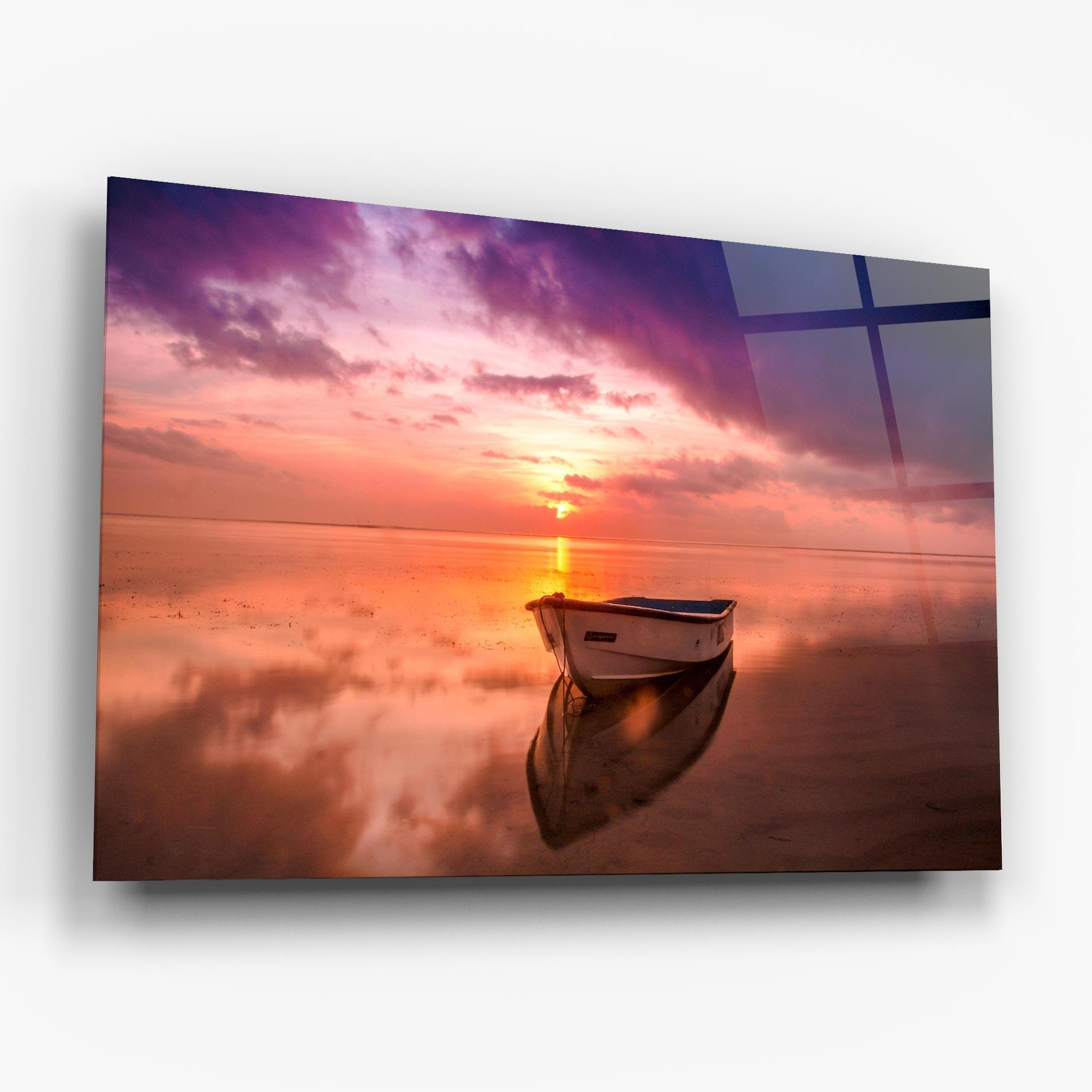 Obraz na Szkle Beach Purple View mockup 6