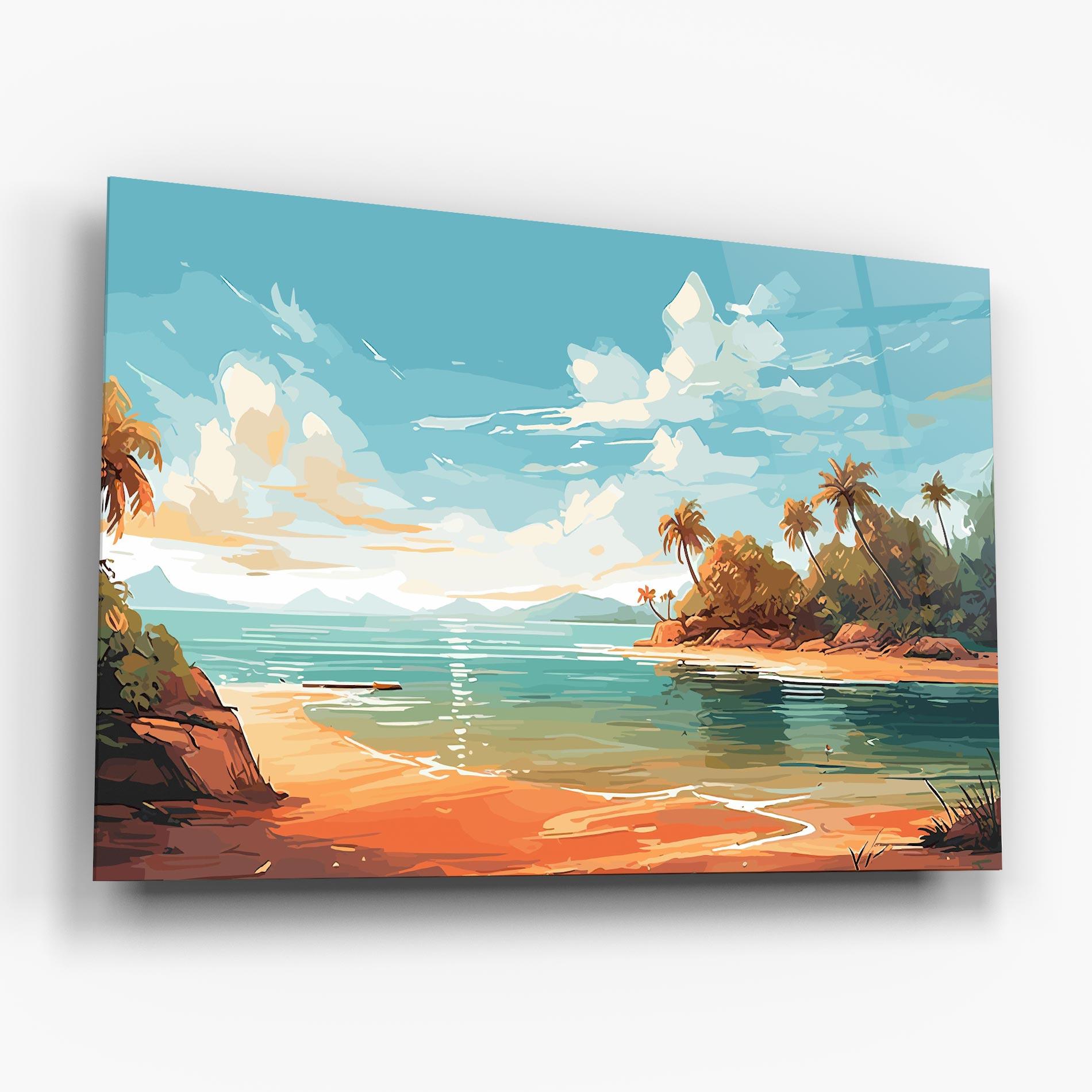 Obraz na Szkle Blue Sky Beach mockup 6