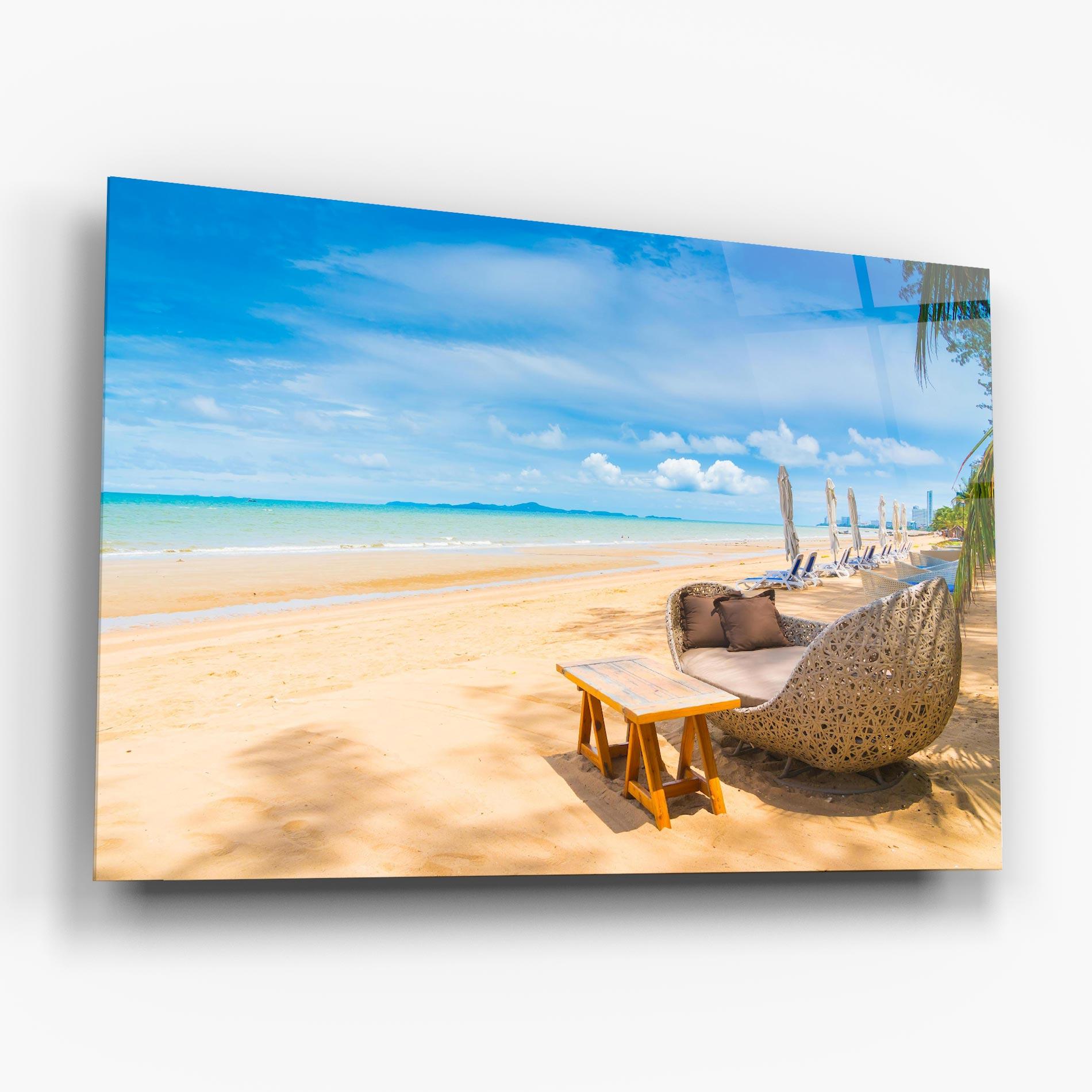 Obraz na Szkle Dinning Blue Sky mockup 6