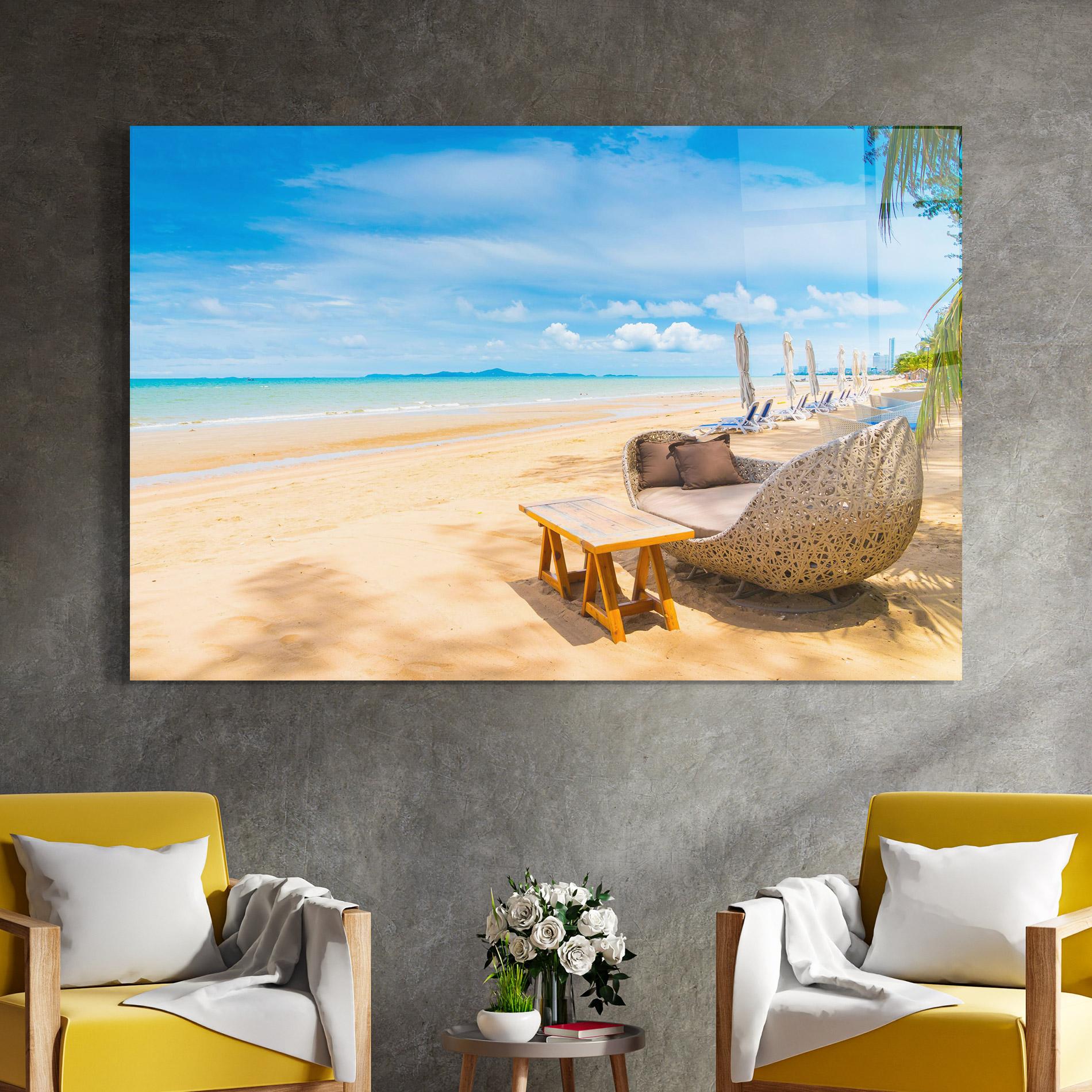 Obraz na Szkle Dinning Blue Sky mockup 4