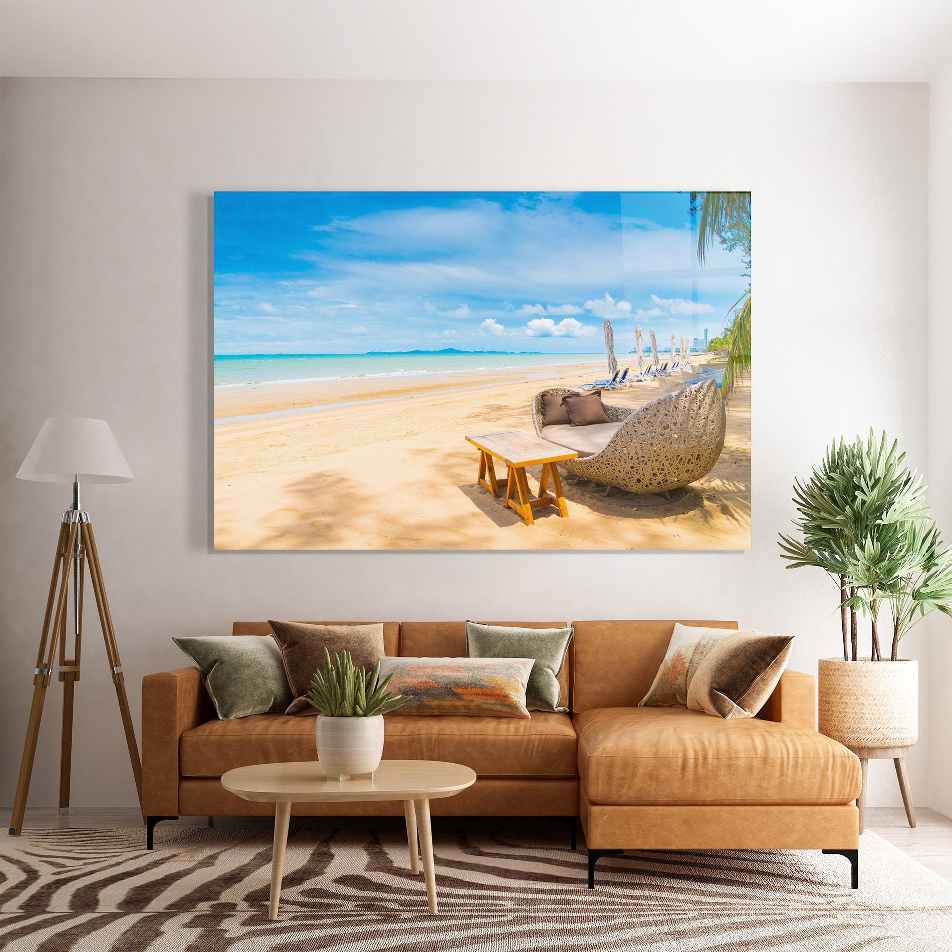 Obraz na Szkle Dinning Blue Sky mockup 7