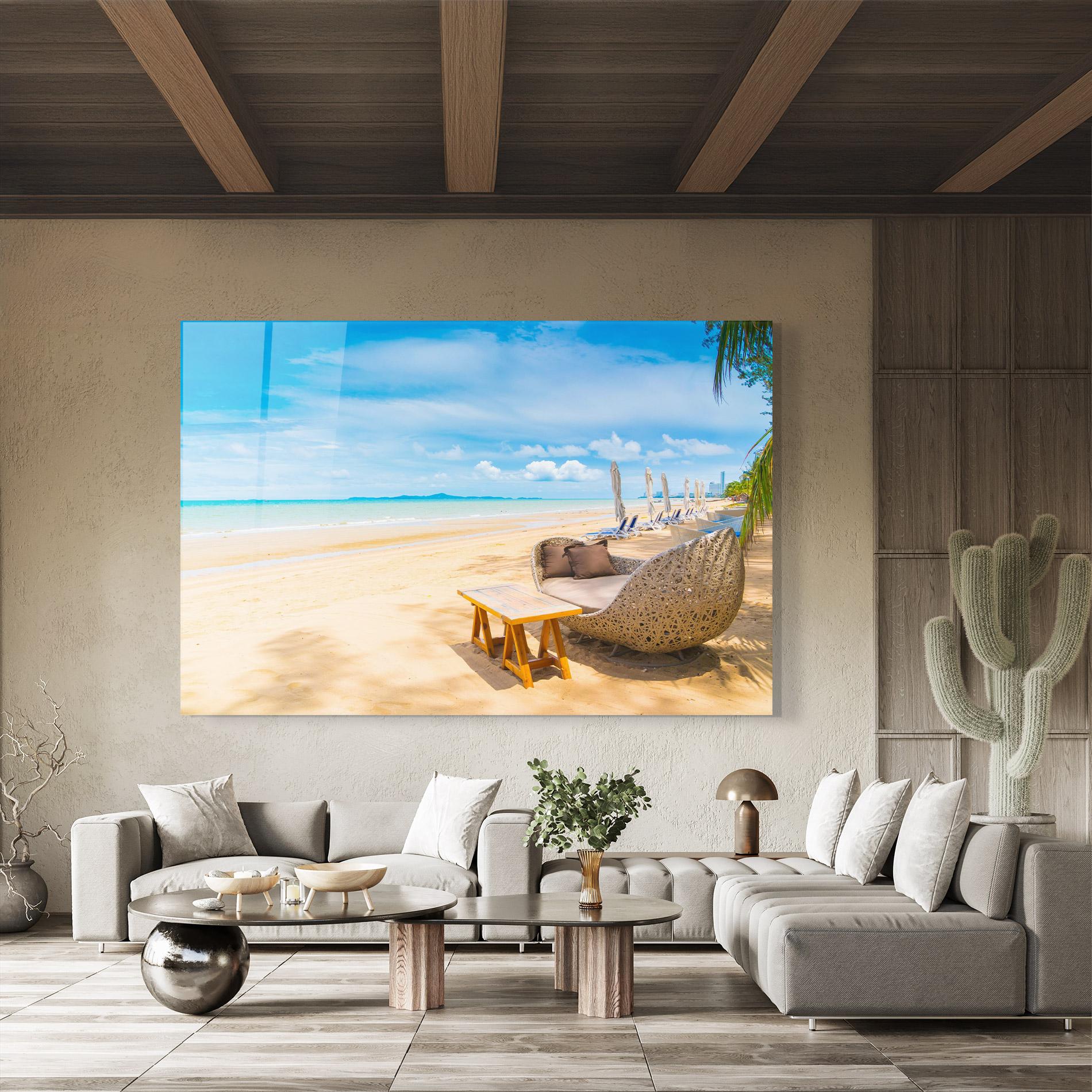 Obraz na Szkle Dinning Blue Sky mockup 8