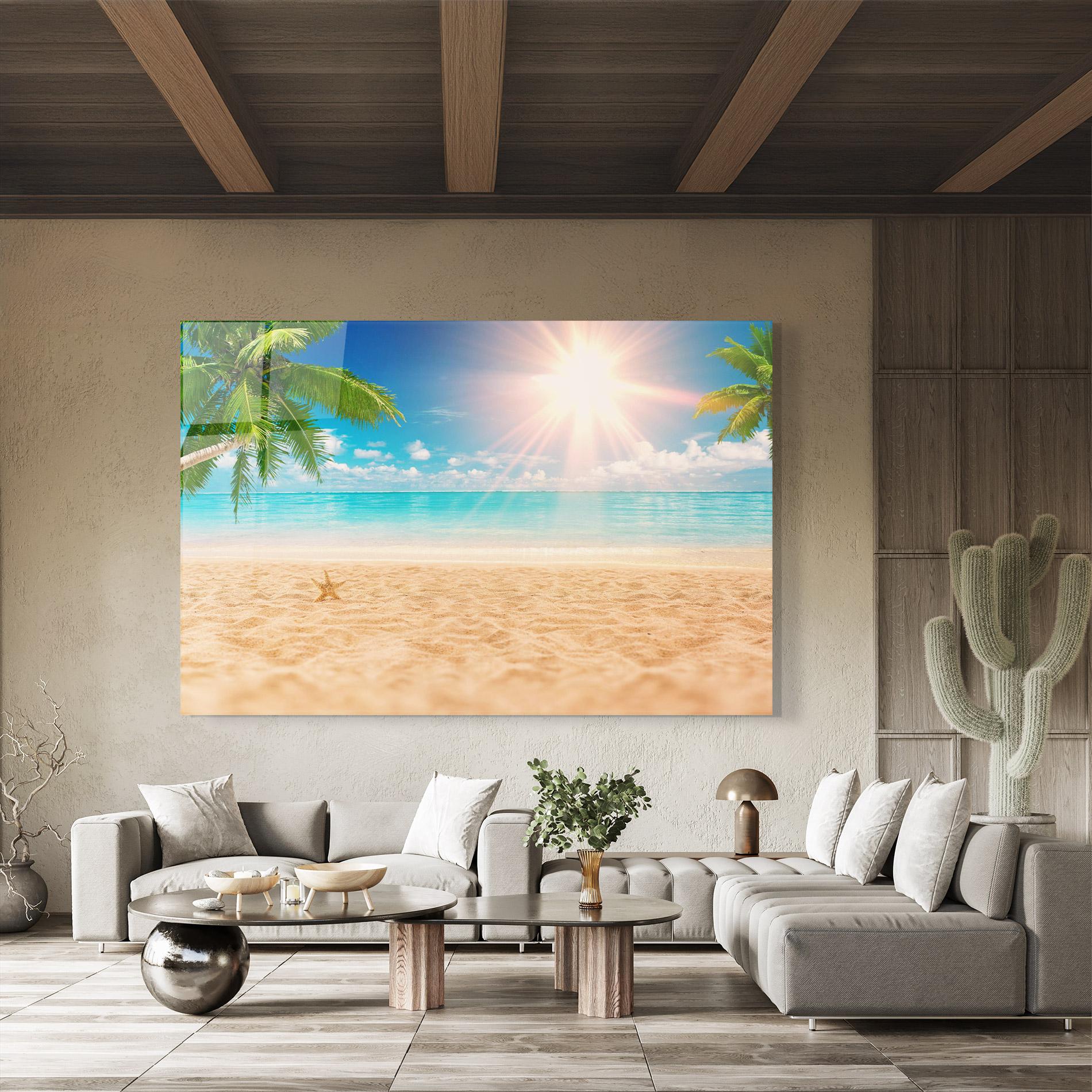 Obraz na Szkle Exotic Beach Ocean mockup 8