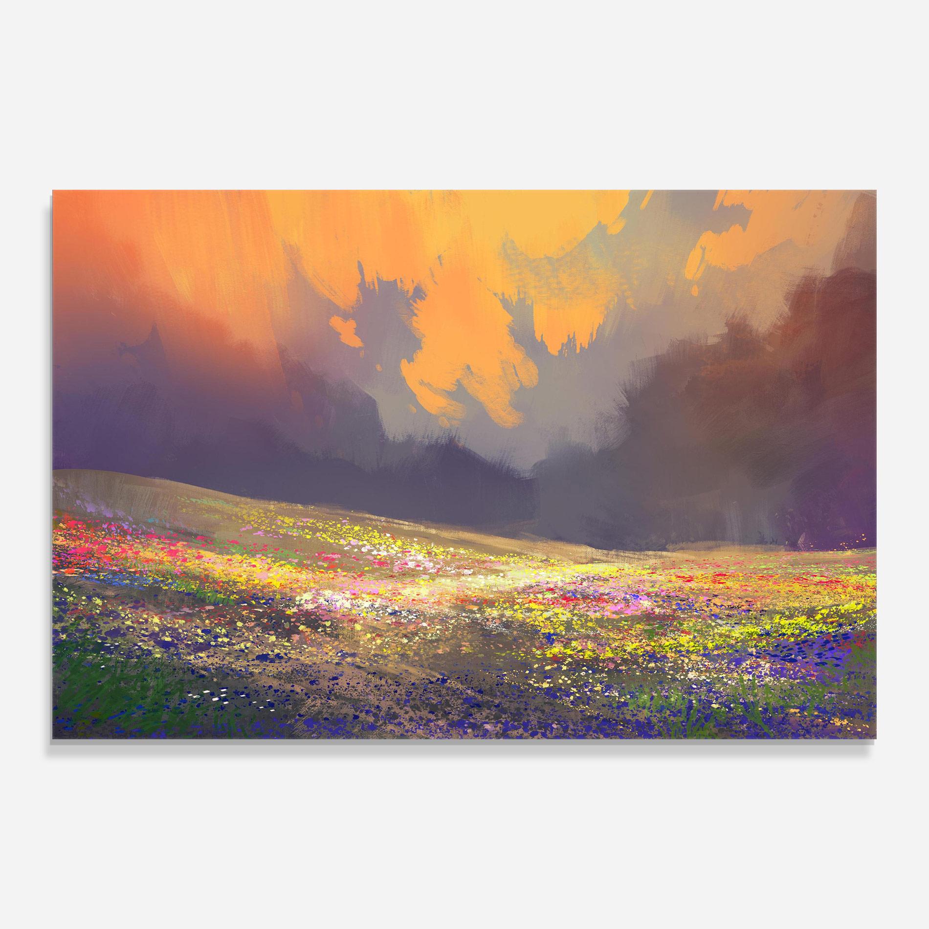 Obraz na Szkle Pretty Spring Field mockup 0