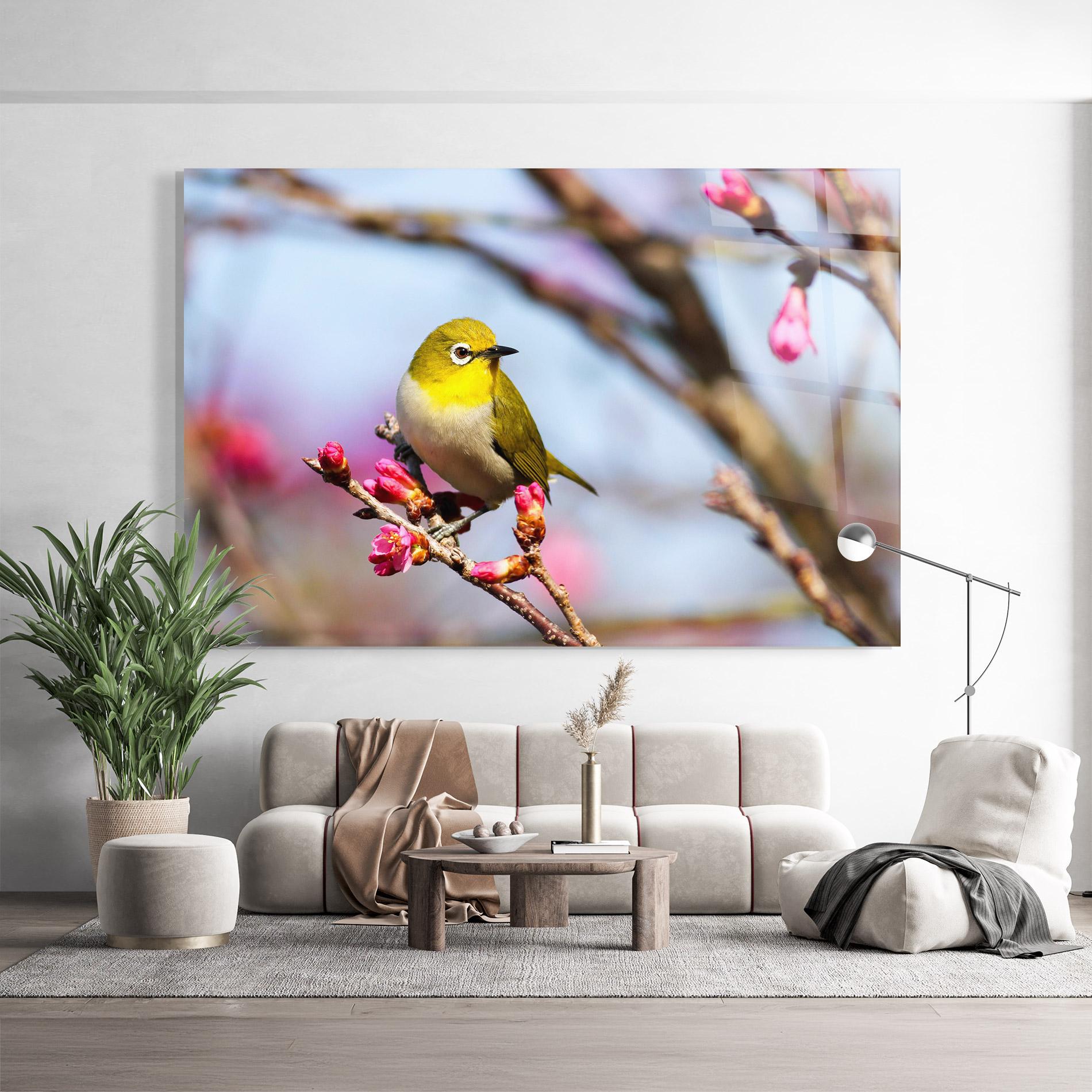 Obraz na Szkle Cute Pink Flower Buds mockup 9