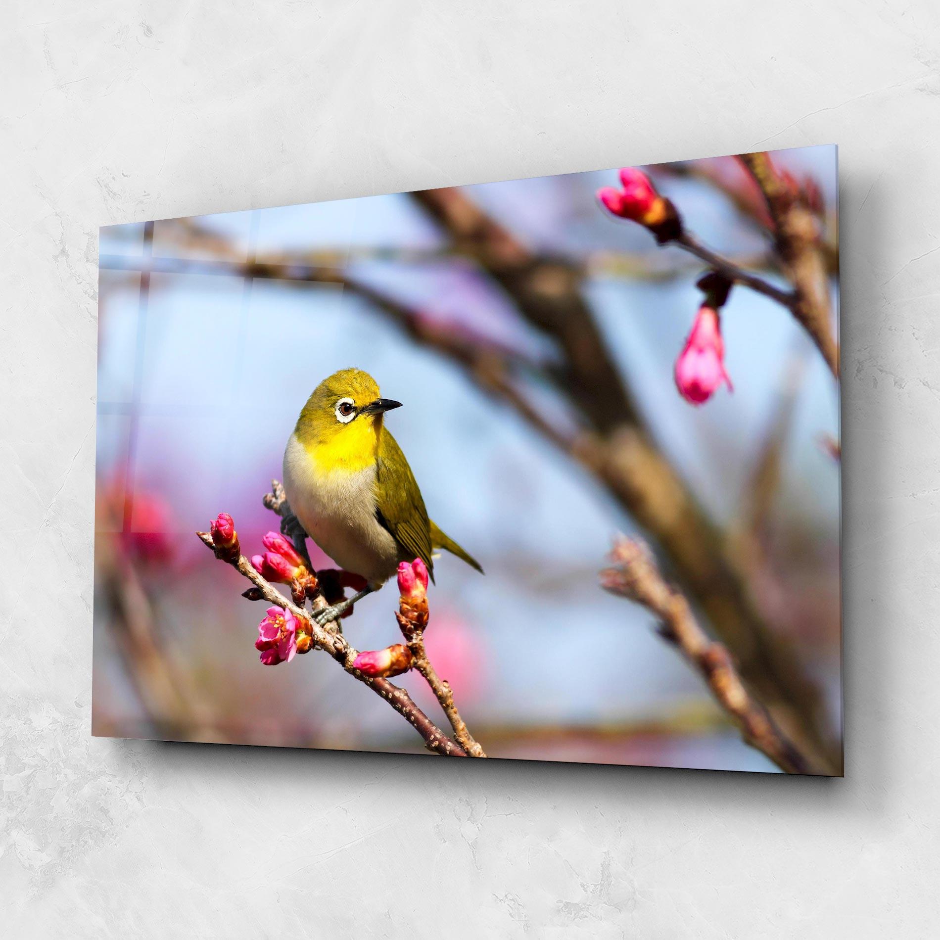 Obraz na Szkle Cute Pink Flower Buds mockup 1