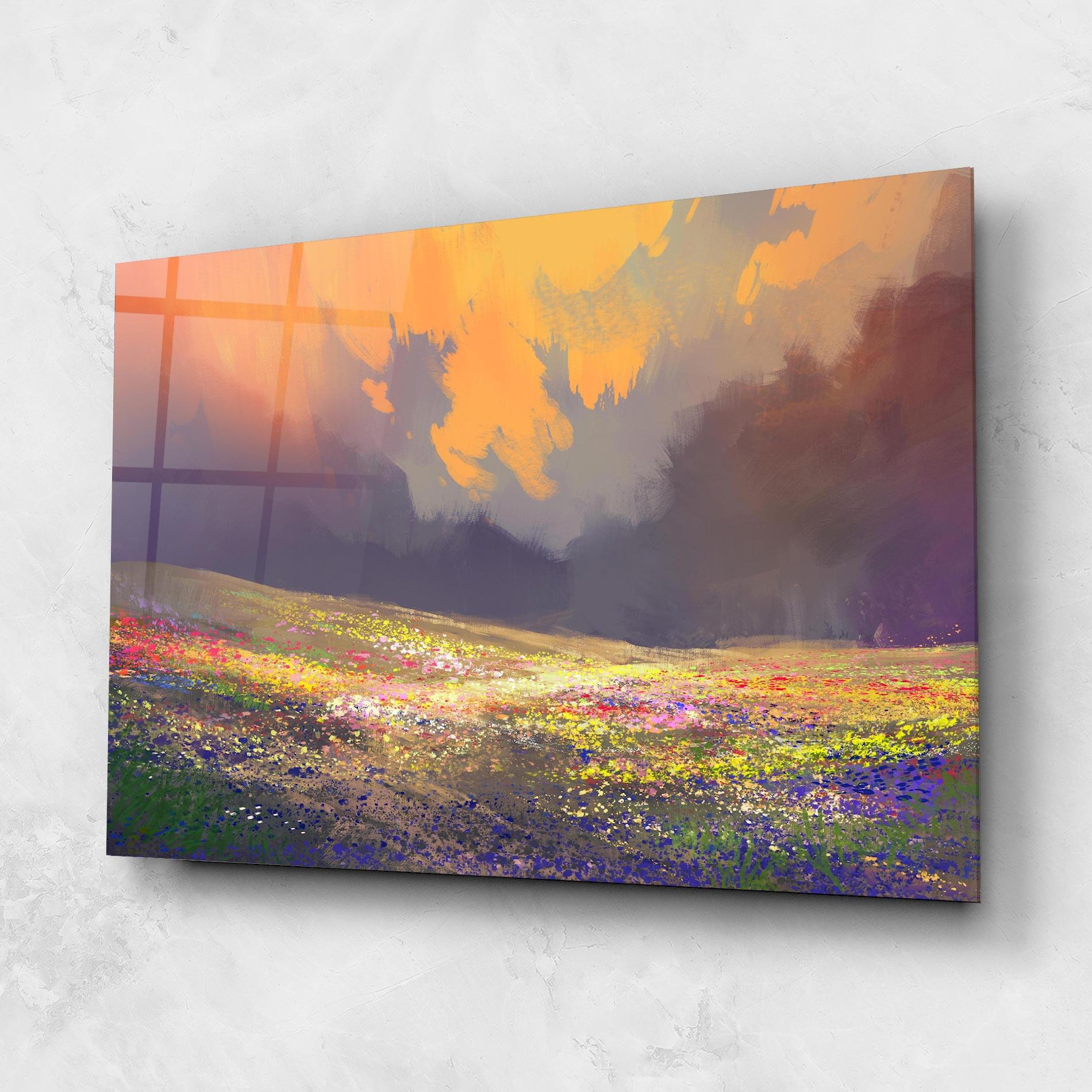 Obraz na Szkle Pretty Spring Field mockup 1