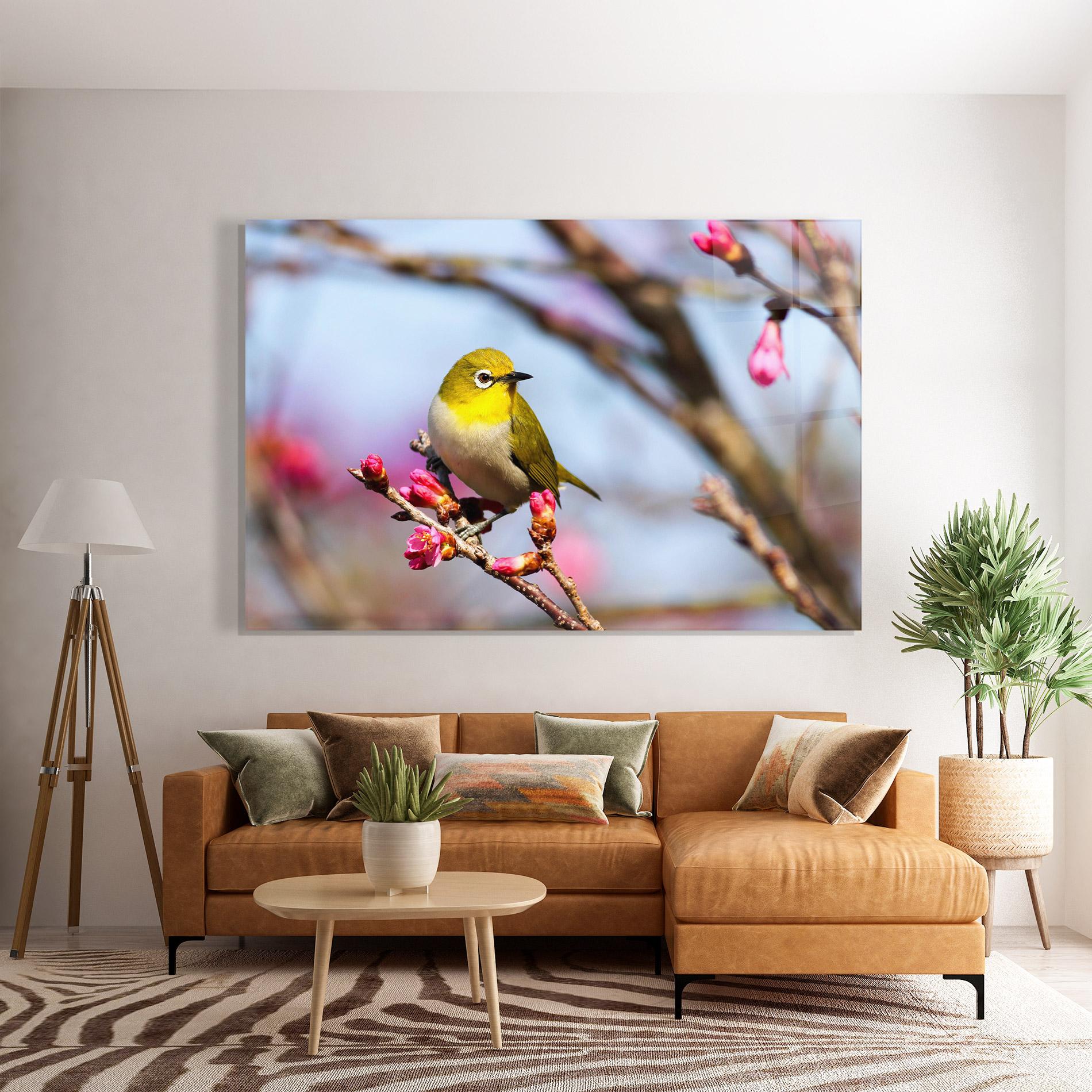 Obraz na Szkle Cute Pink Flower Buds mockup 7