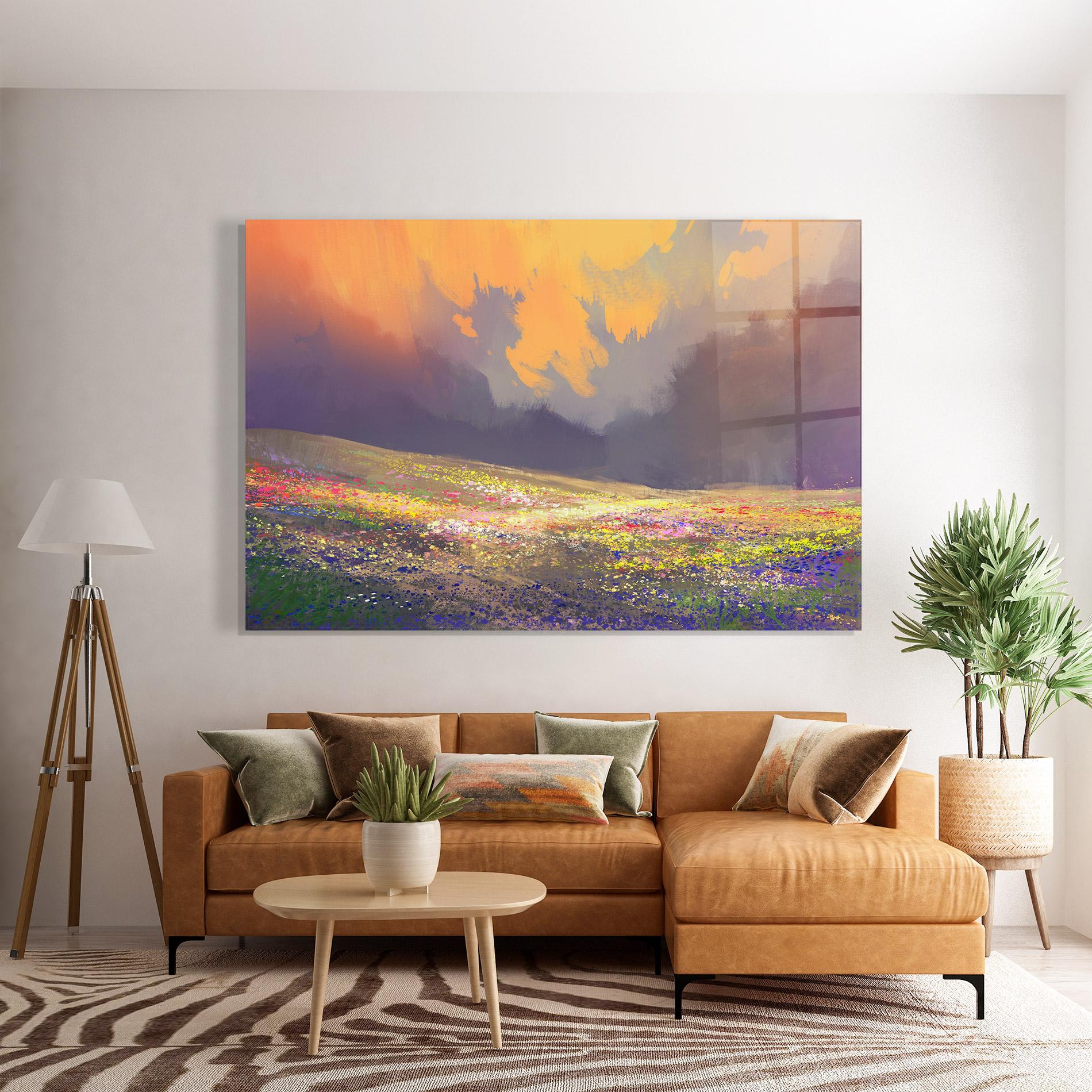 Obraz na Szkle Pretty Spring Field mockup 7