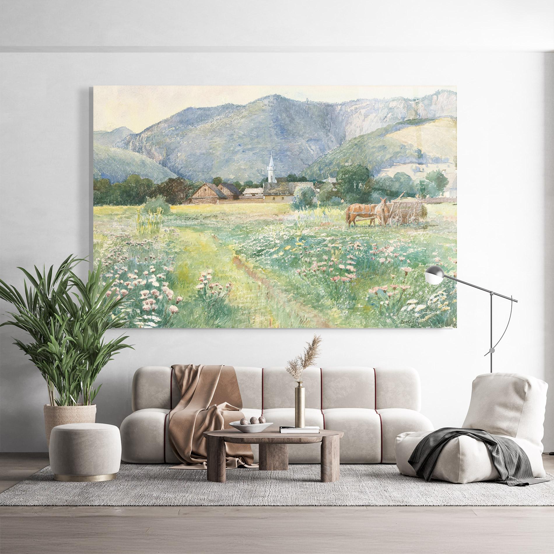 Obraz na Szkle Rural Painting Art mockup 9