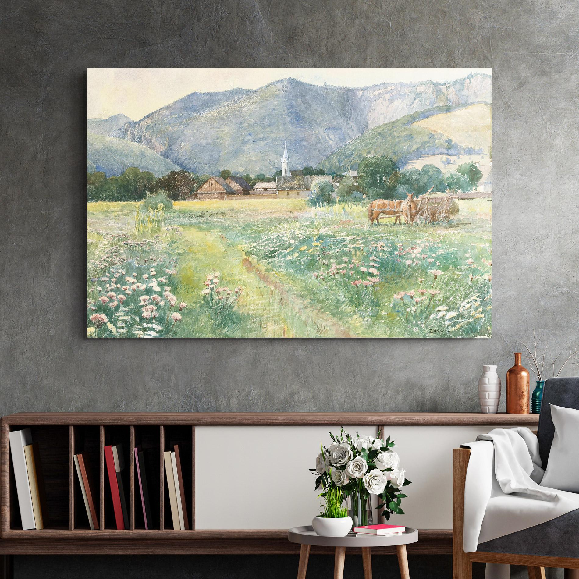 Obraz na Szkle Rural Painting Art mockup 2