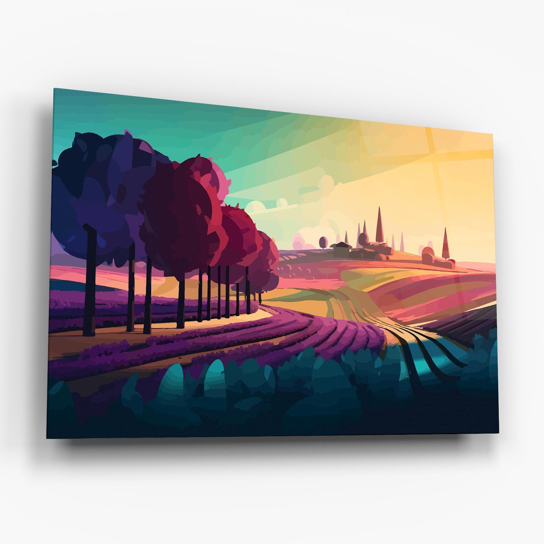 Obraz na Szkle Beautiful Rural View mockup 6