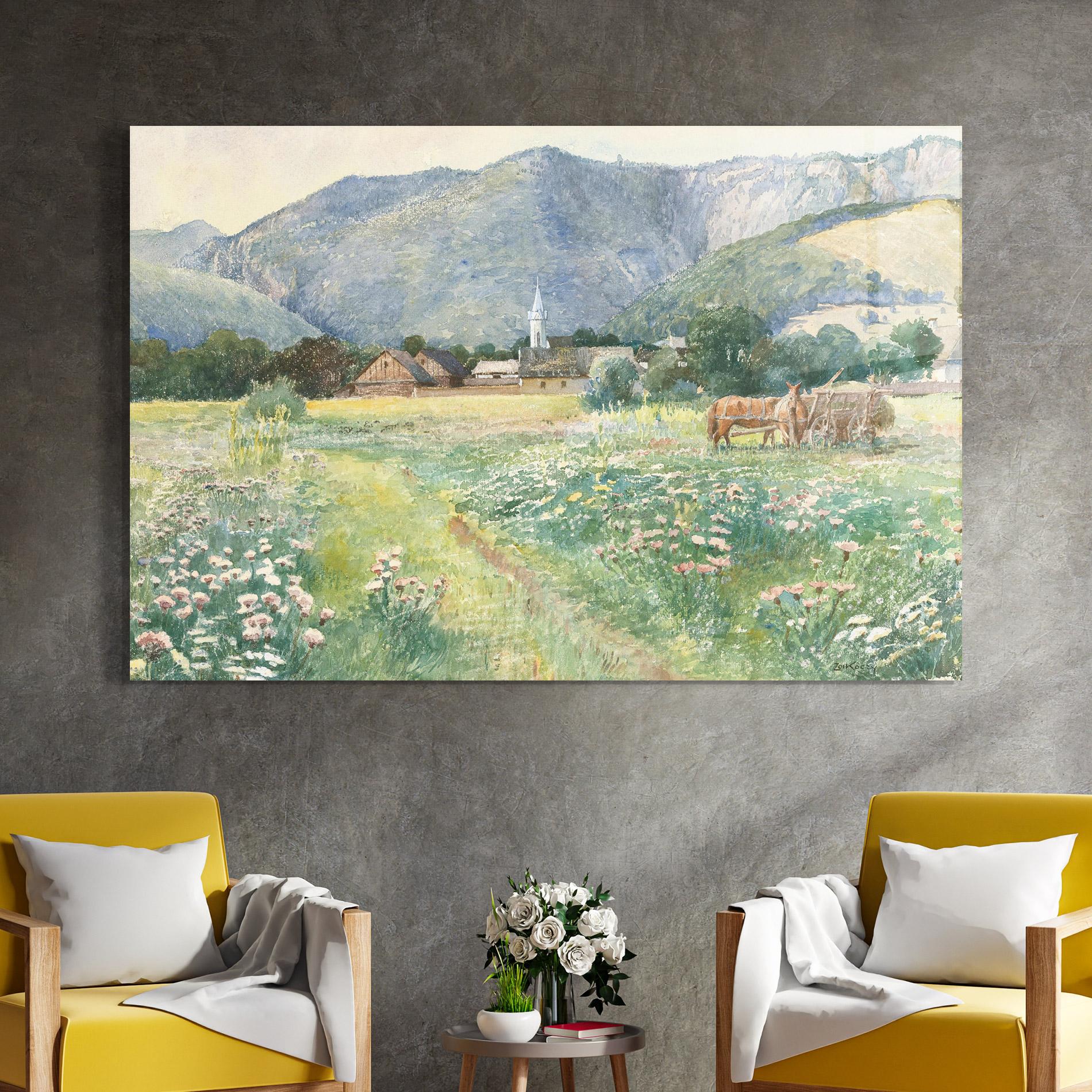 Obraz na Szkle Rural Painting Art mockup 4