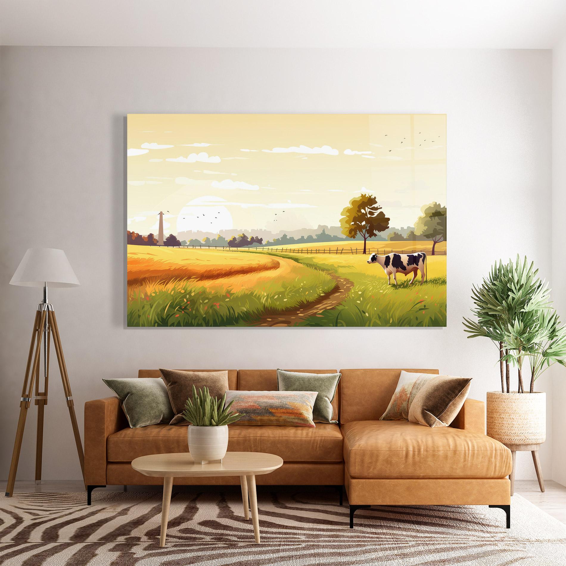 Obraz na Szkle Grazing Farm mockup 7