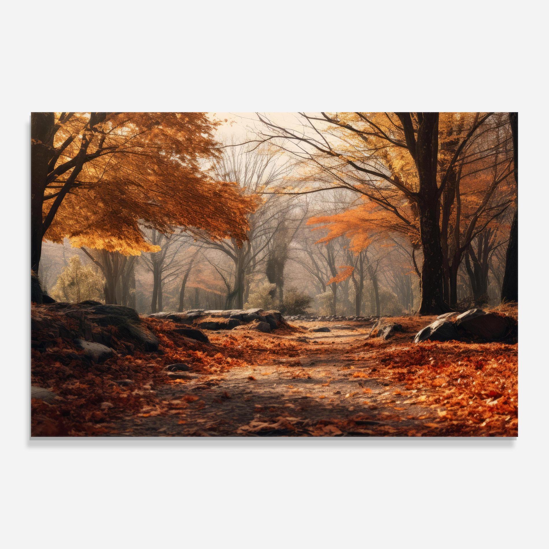 Obraz na Szkle Autumn Forest mockup 0