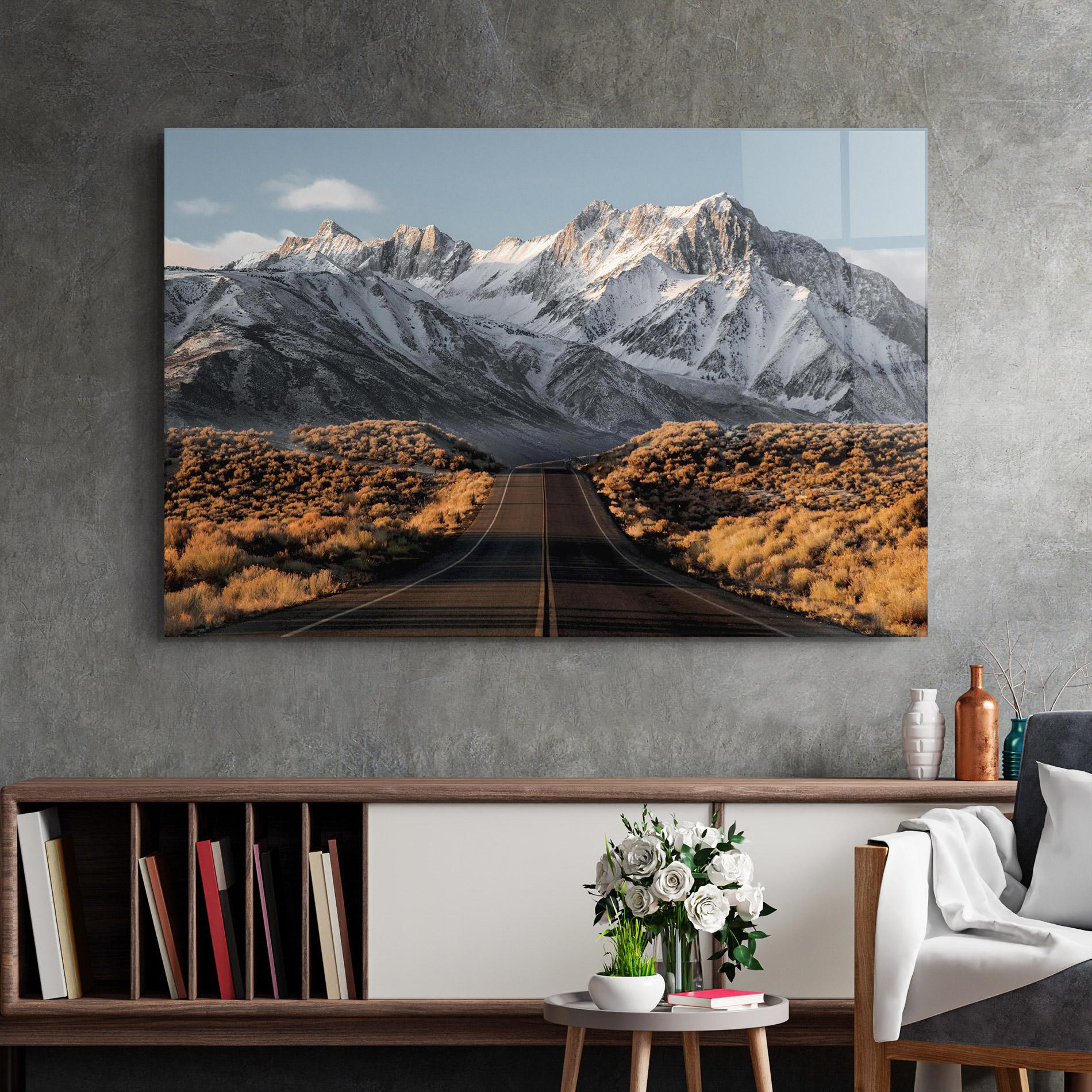 Obraz na Szkle Autumn Mountain View mockup 2