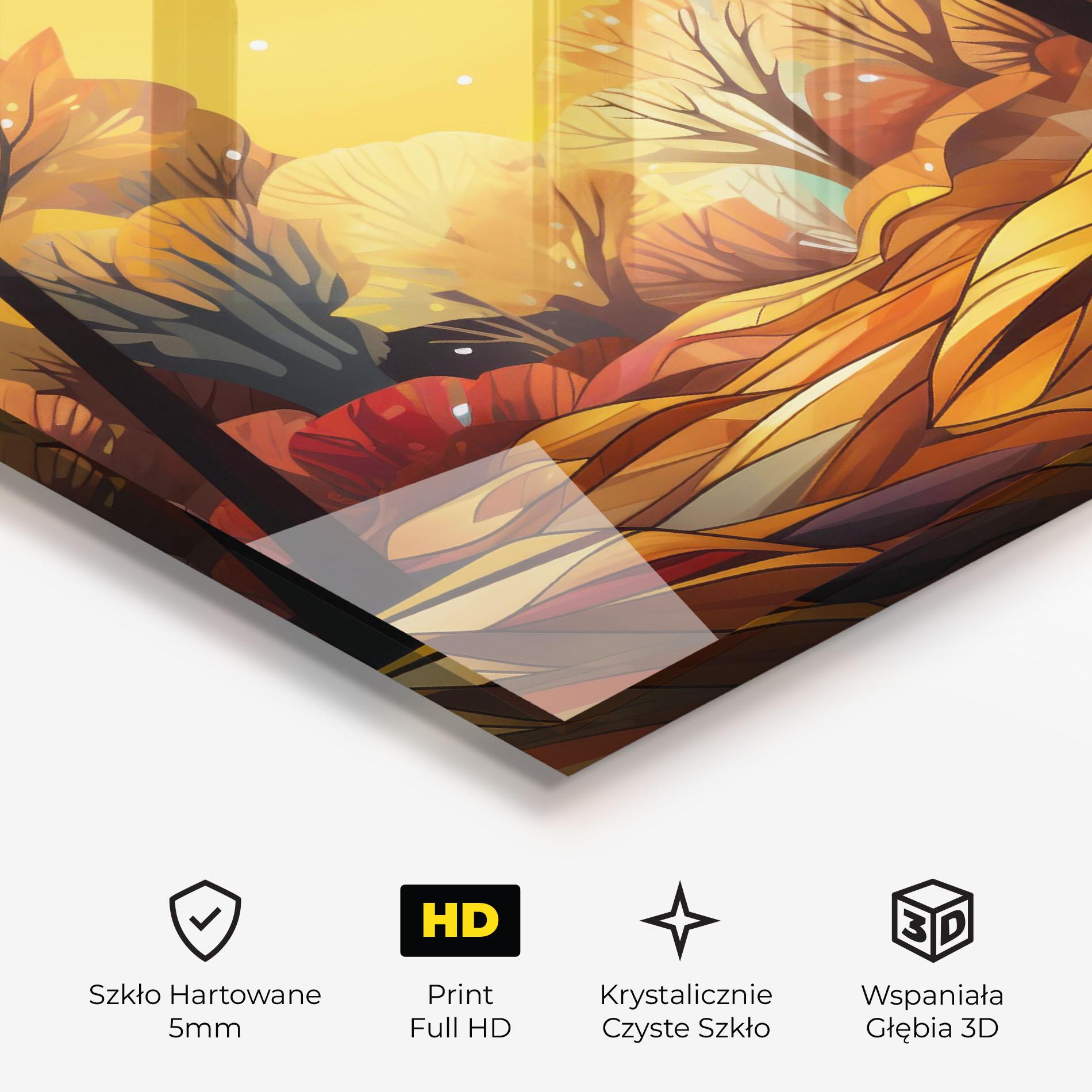 Obraz na Szkle Autumn Forest Art mockup 3