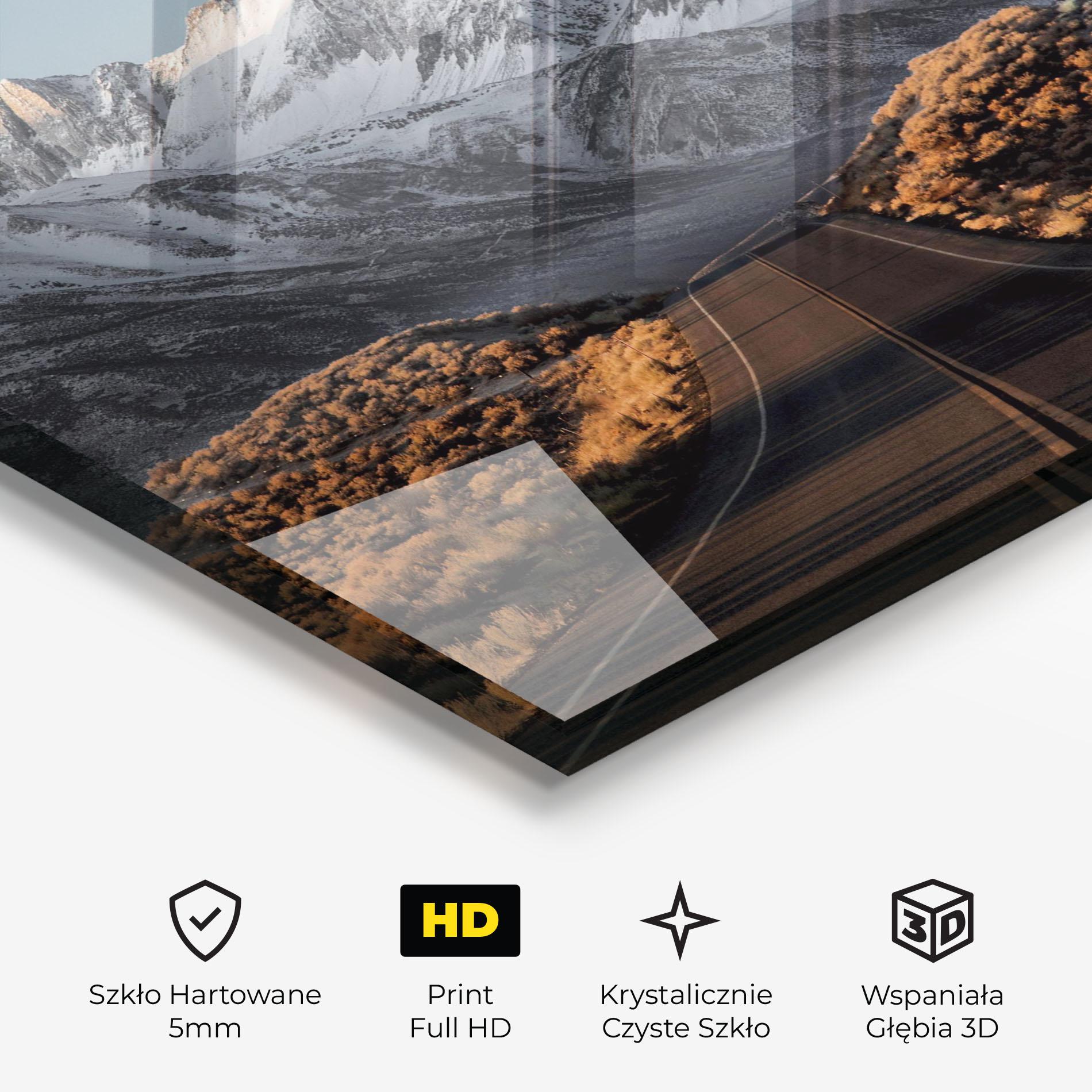 Obraz na Szkle Autumn Mountain View mockup 3