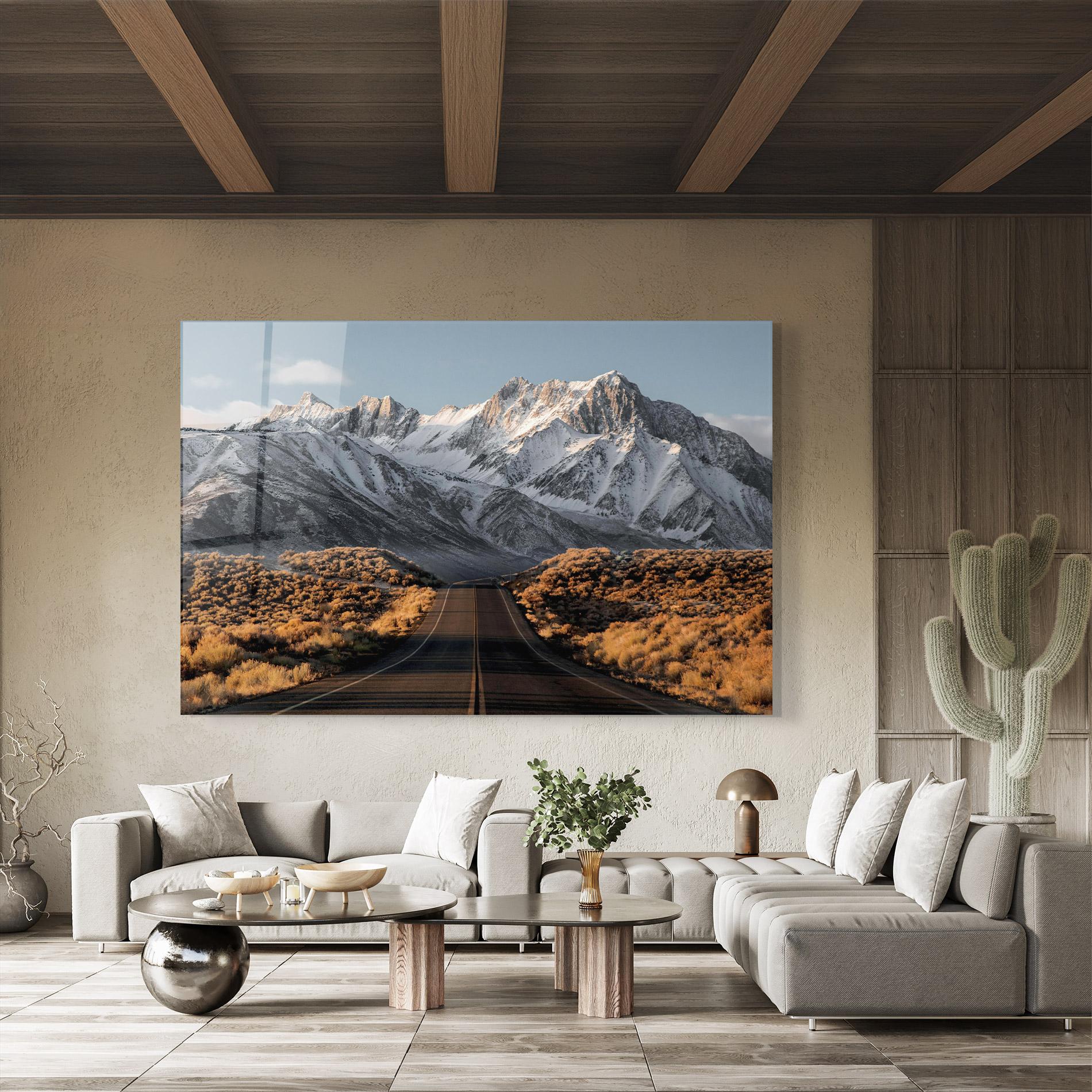 Obraz na Szkle Autumn Mountain View mockup 8