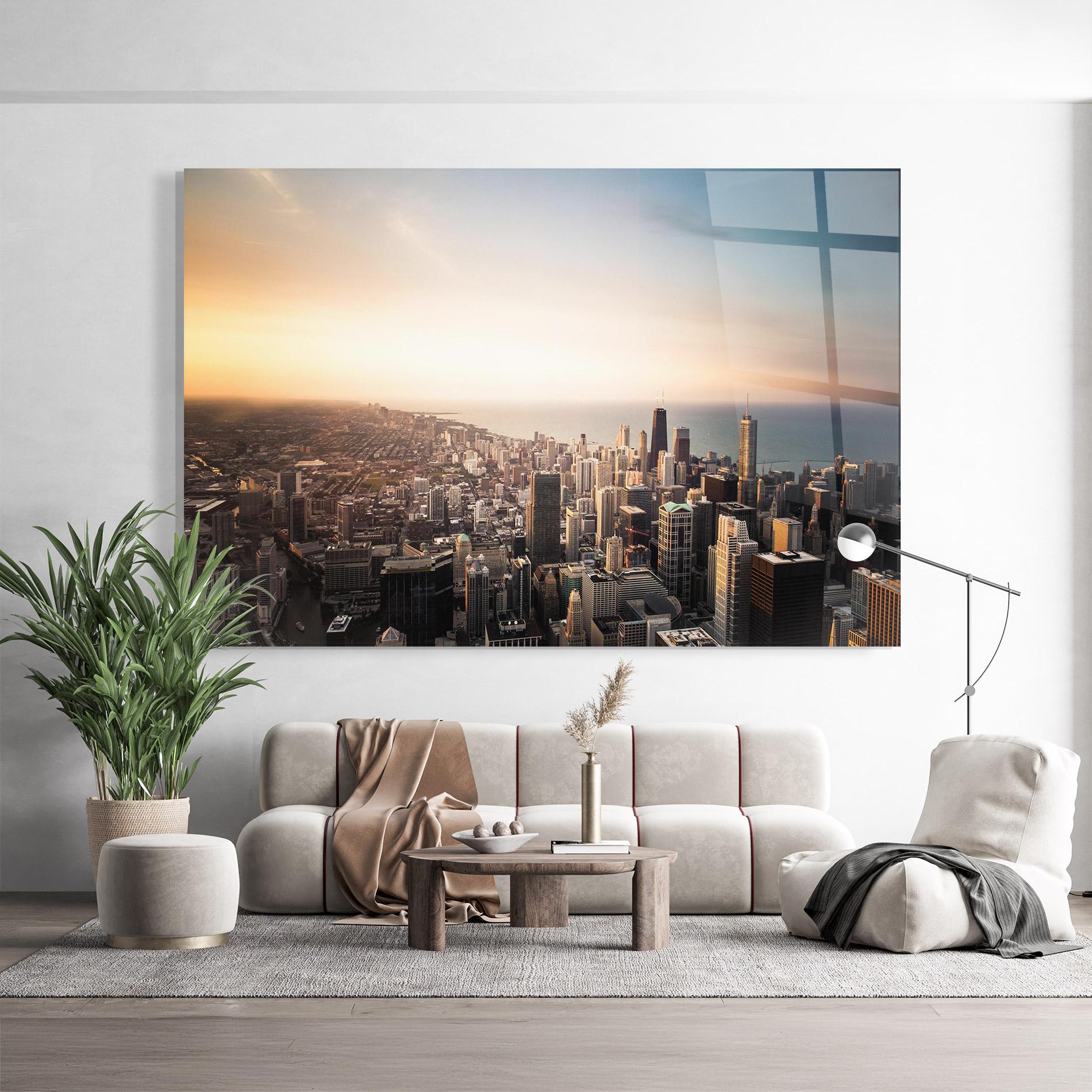 Obraz na Szkle City Buildings mockup 9