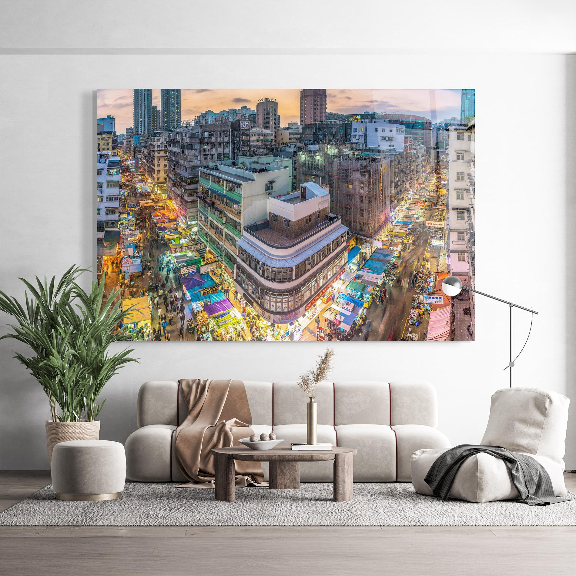 Obraz na Szkle Colorful Building mockup 9