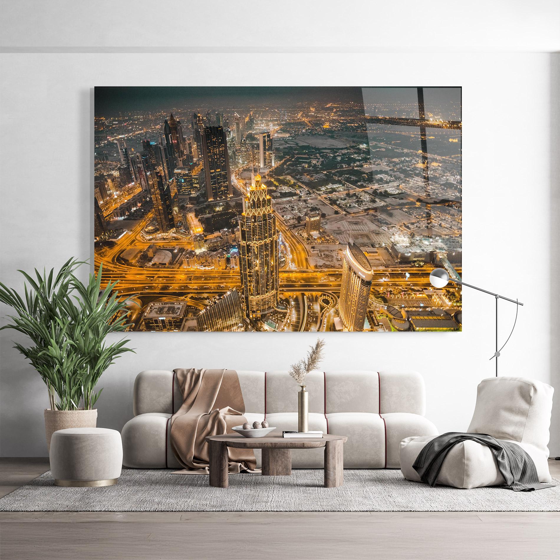 Obraz na Szkle Dubai Lights mockup 9