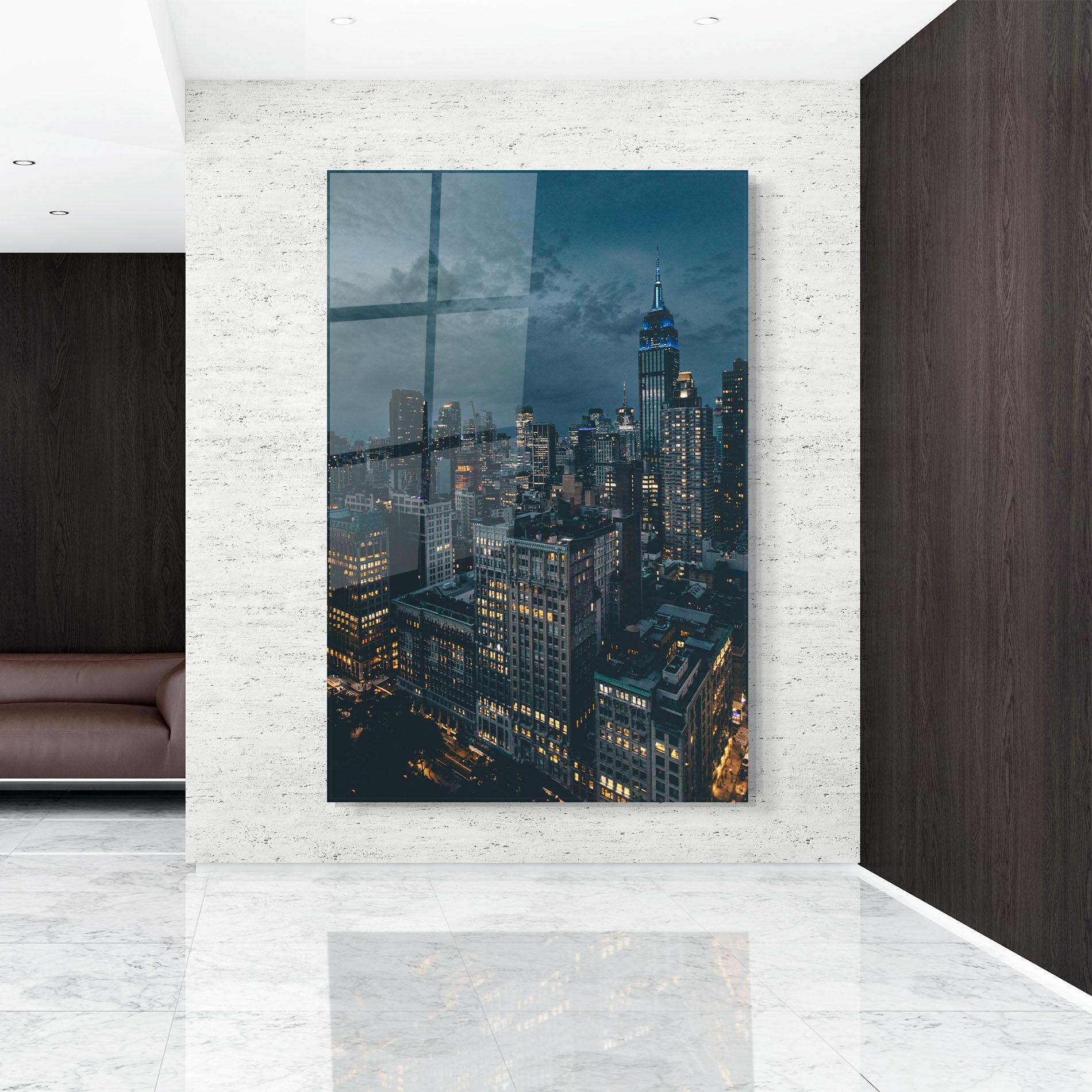 Obraz na Szkle City Night mockup 9