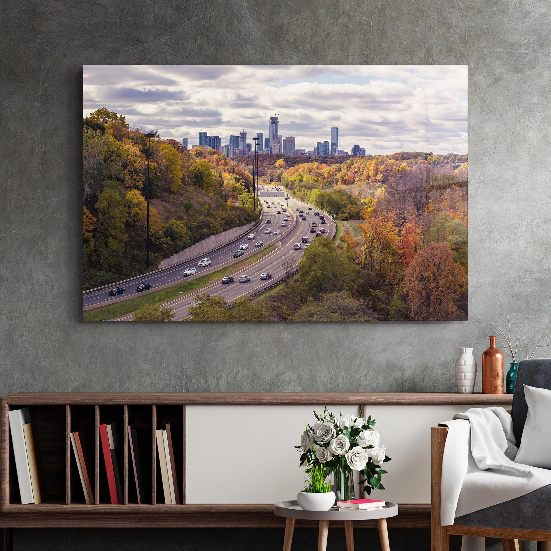 Obraz na Szkle City Road mockup 2