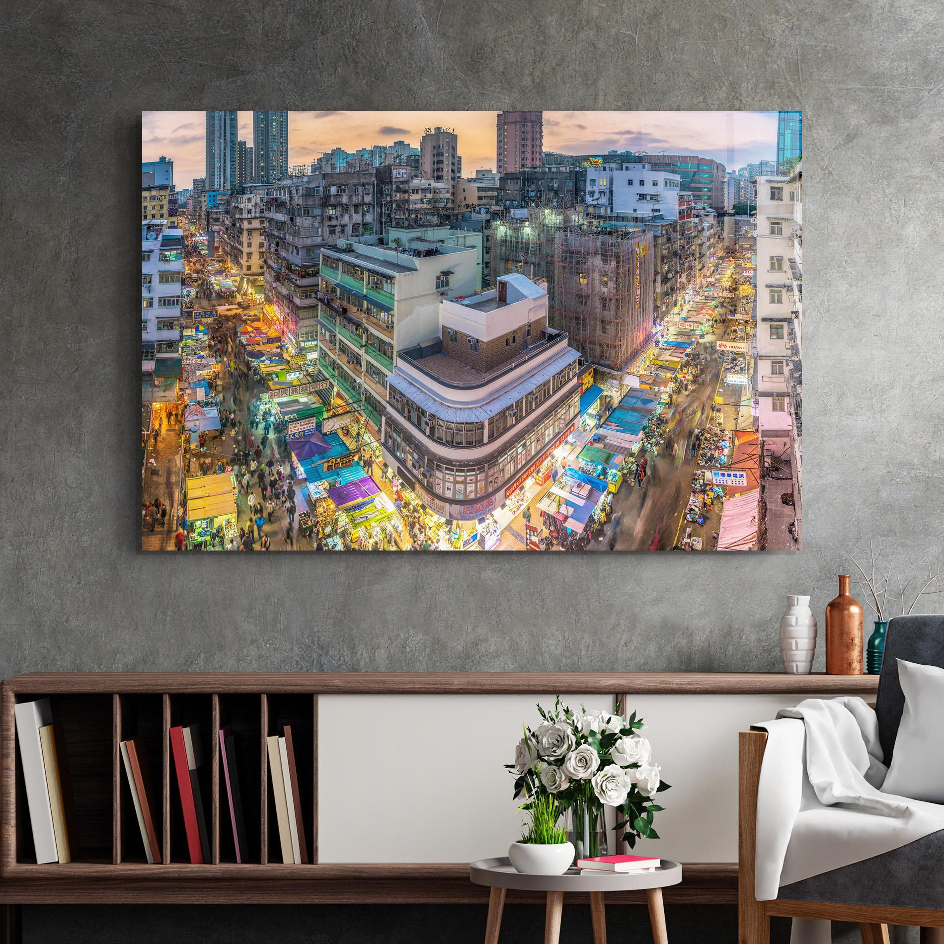 Obraz na Szkle Colorful Building mockup 2