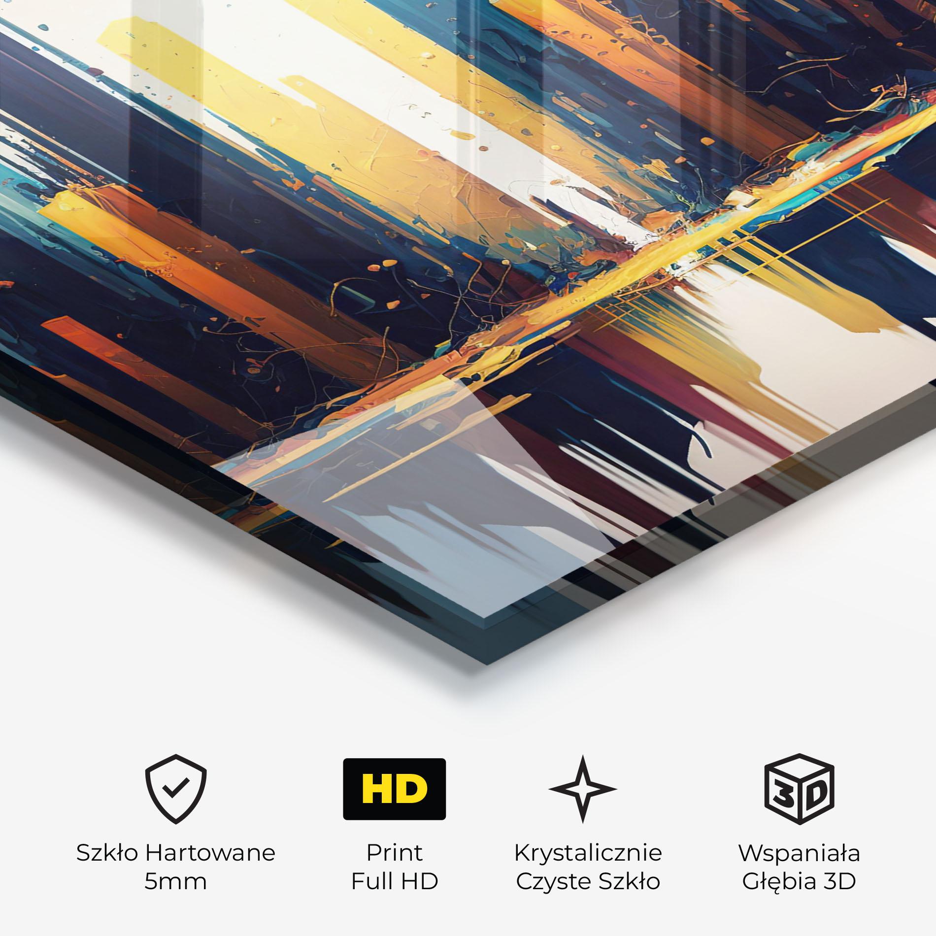 Obraz na Szkle City Pain Art mockup 3