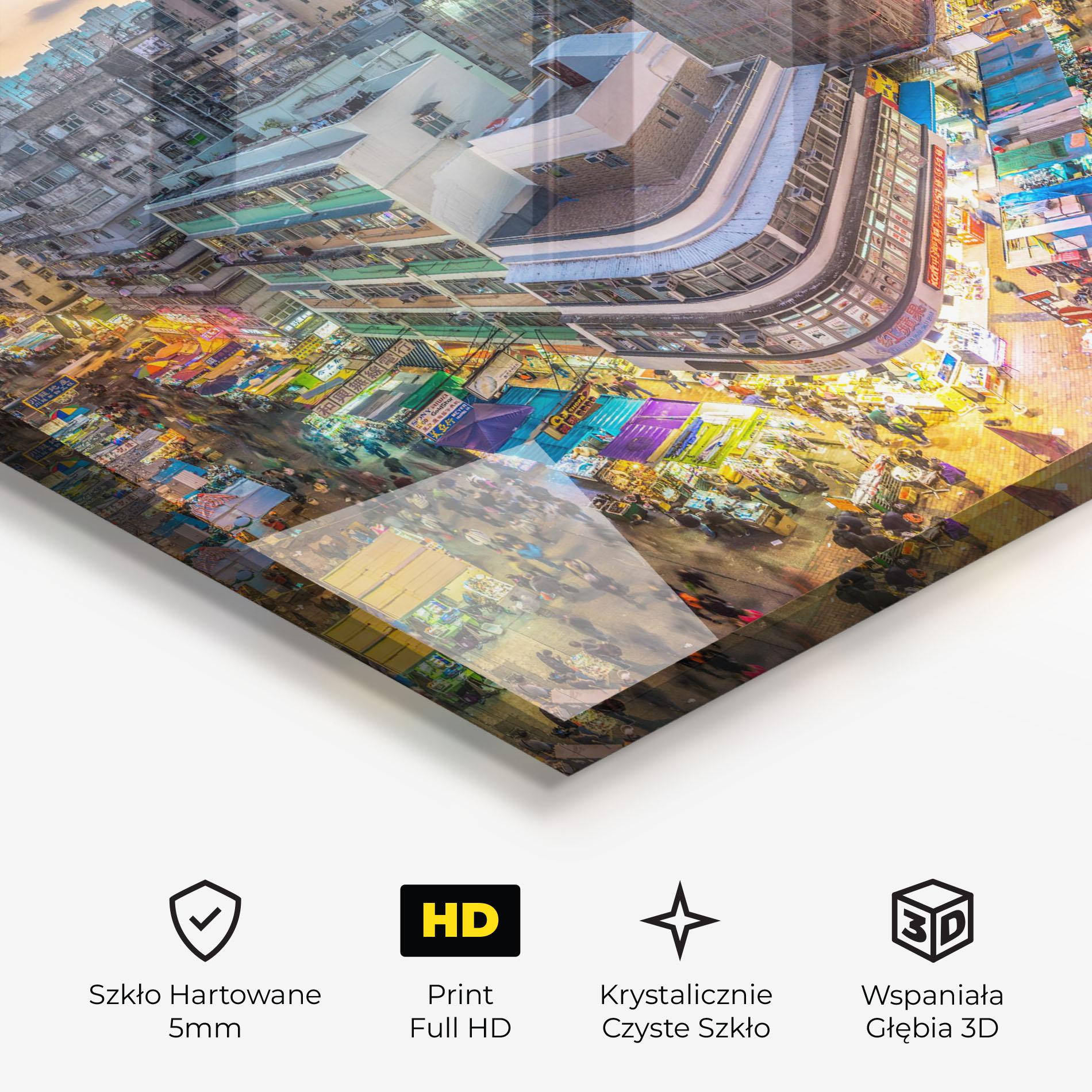 Obraz na Szkle Colorful Building mockup 3