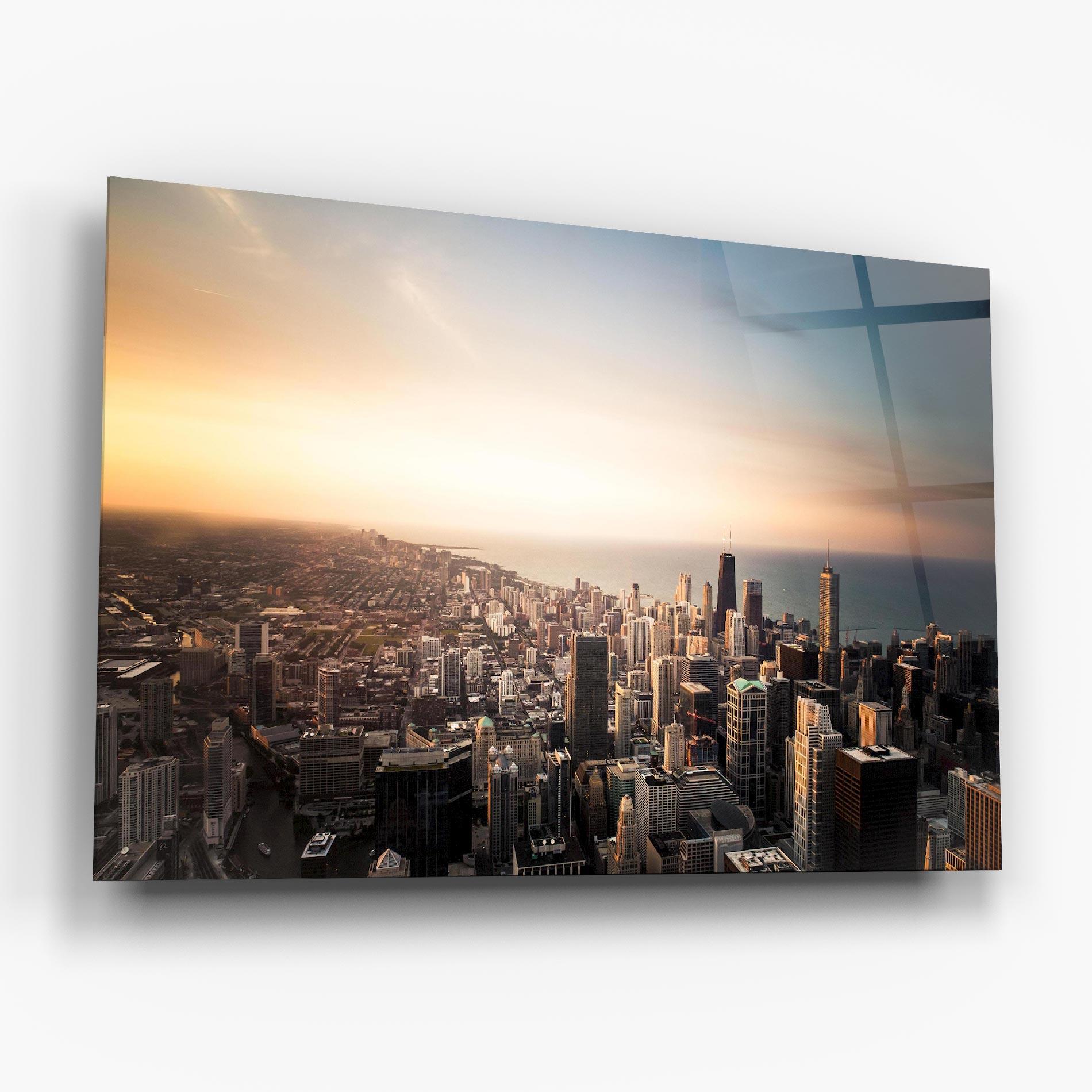 Obraz na Szkle City Buildings mockup 6