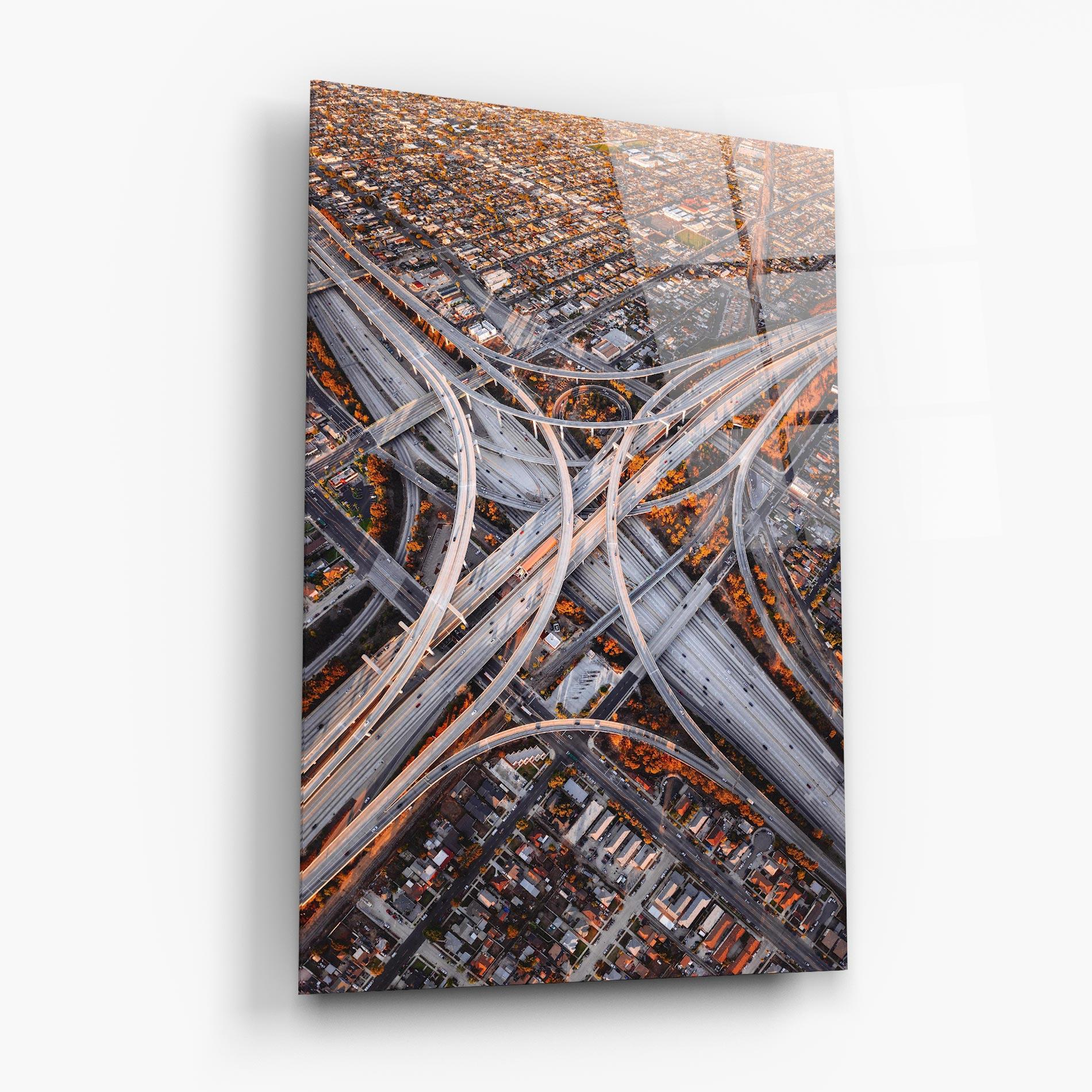 Obraz na Szkle Big Road City mockup 6