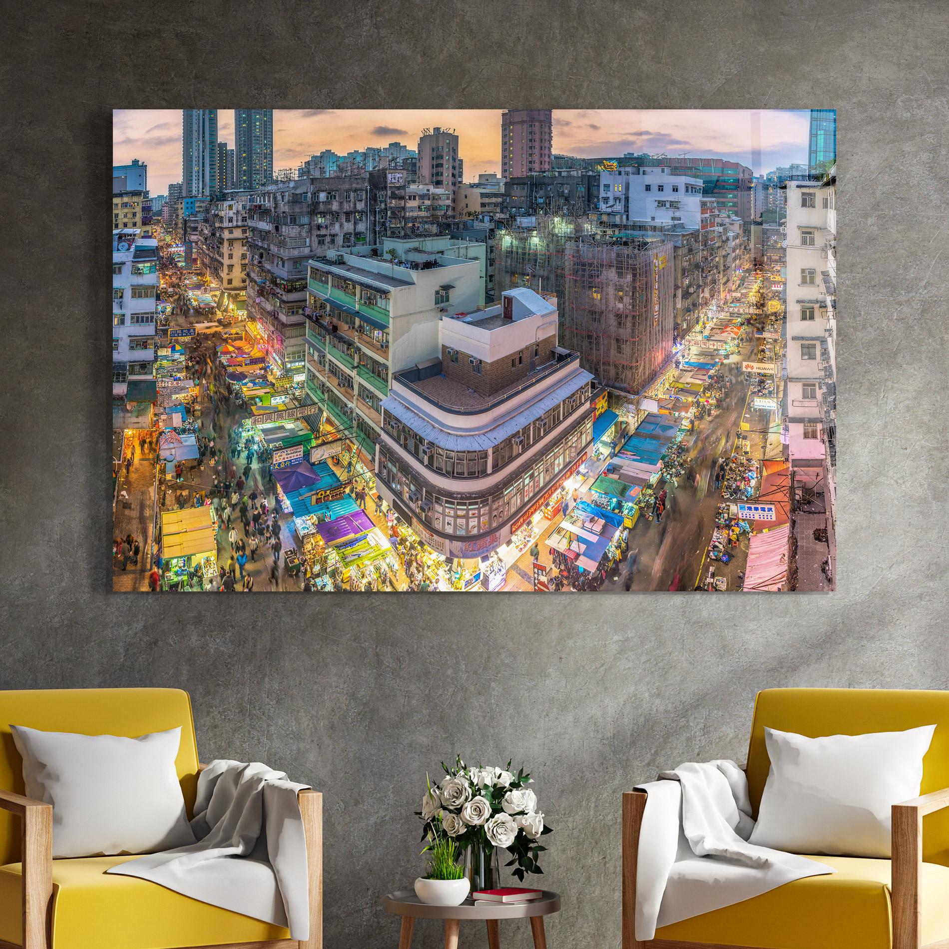 Obraz na Szkle Colorful Building mockup 4