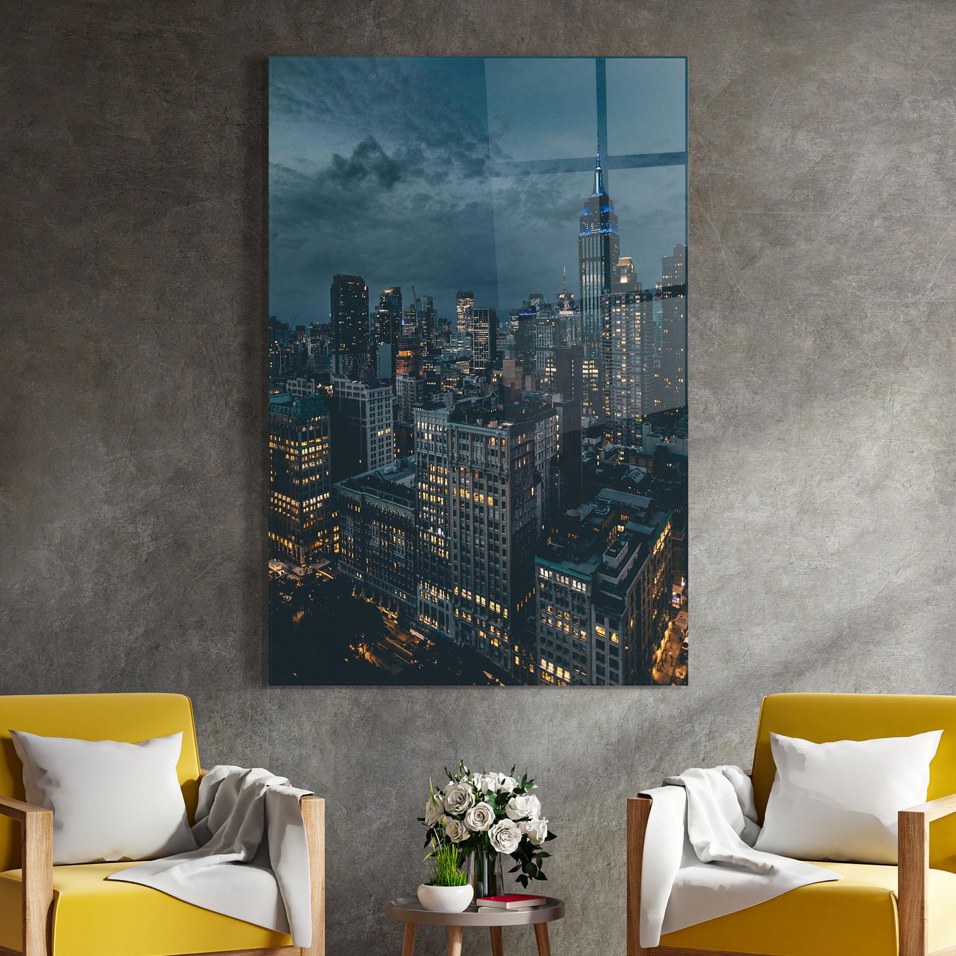 Obraz na Szkle City Night mockup 4