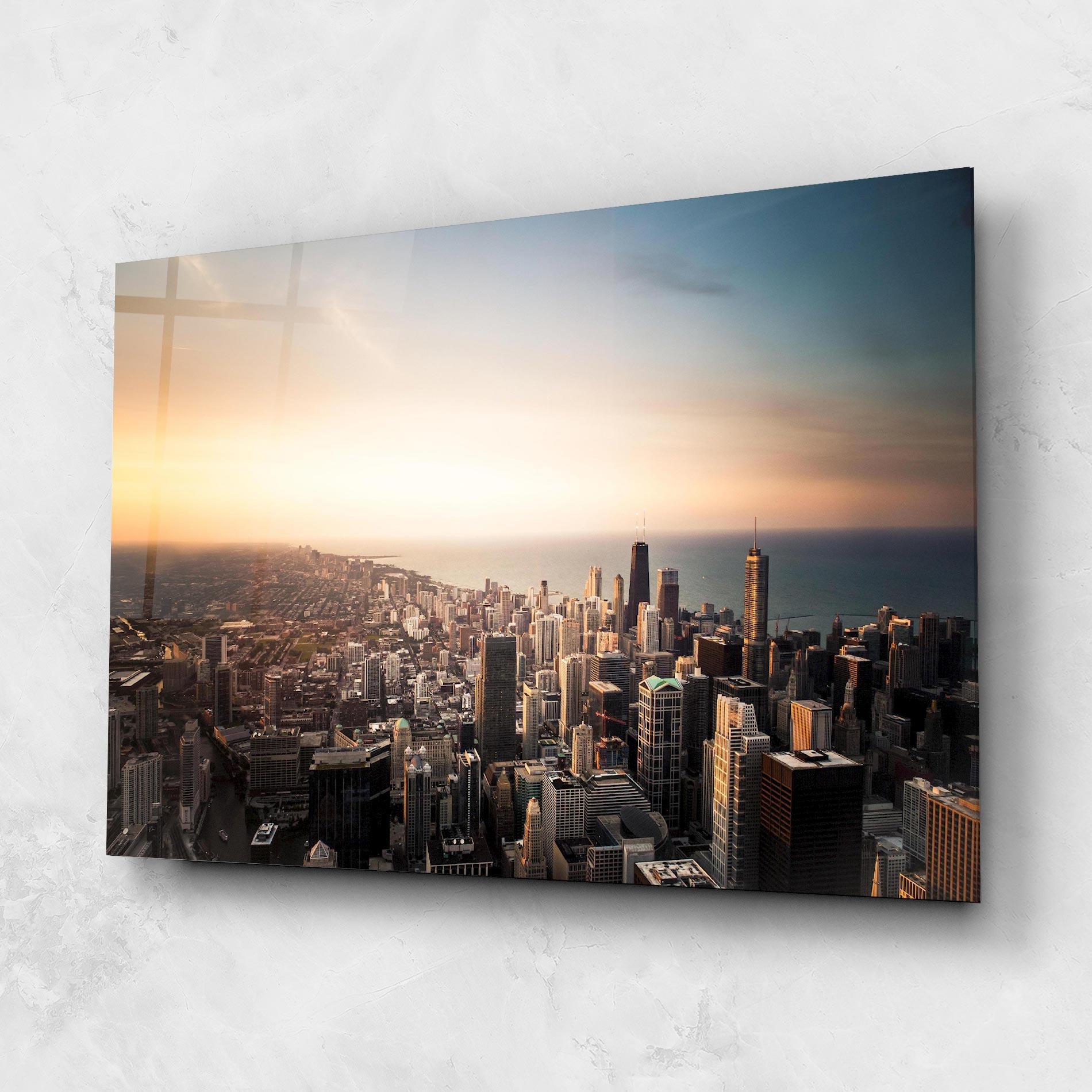 Obraz na Szkle City Buildings mockup 1