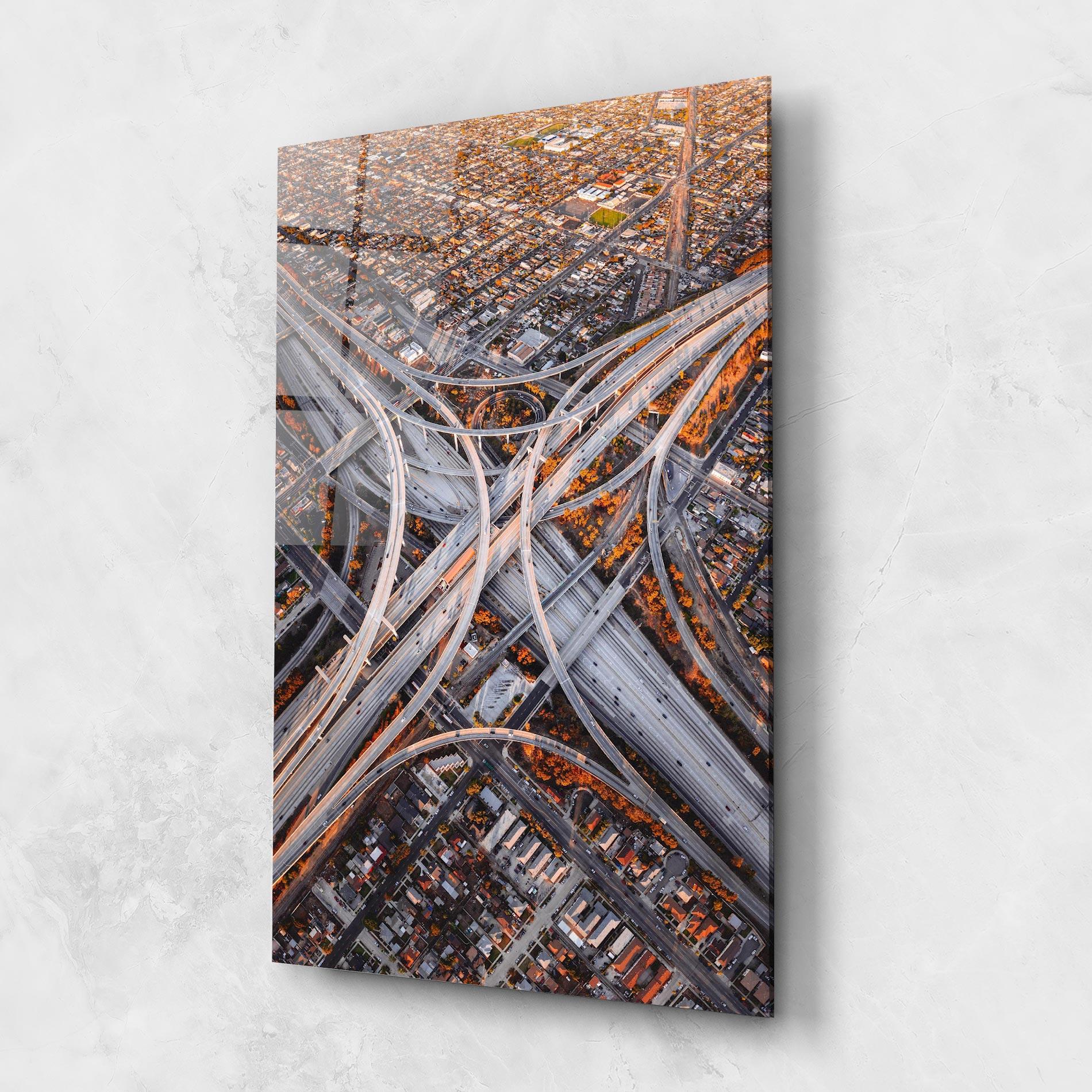 Obraz na Szkle Big Road City mockup 1