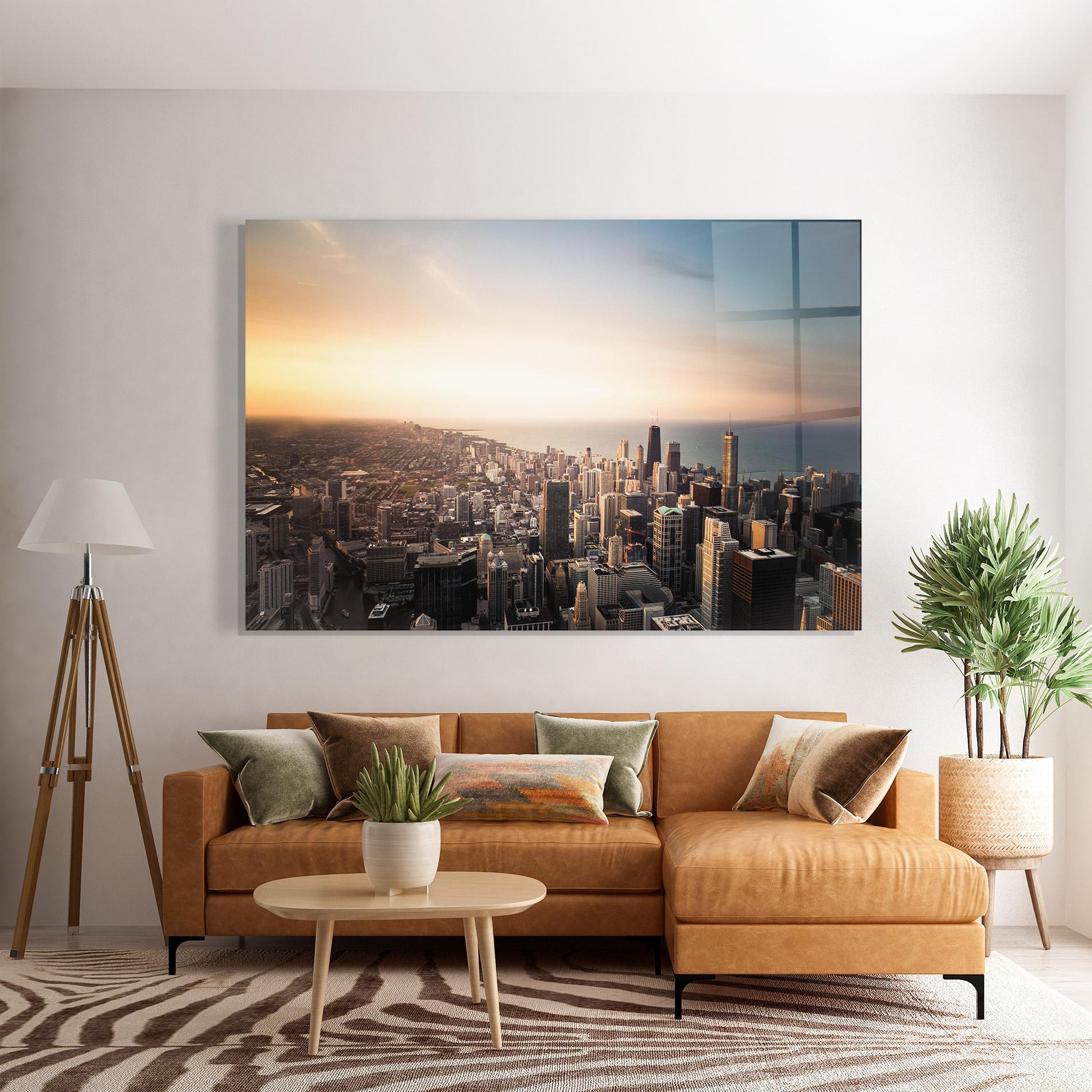 Obraz na Szkle City Buildings mockup 7