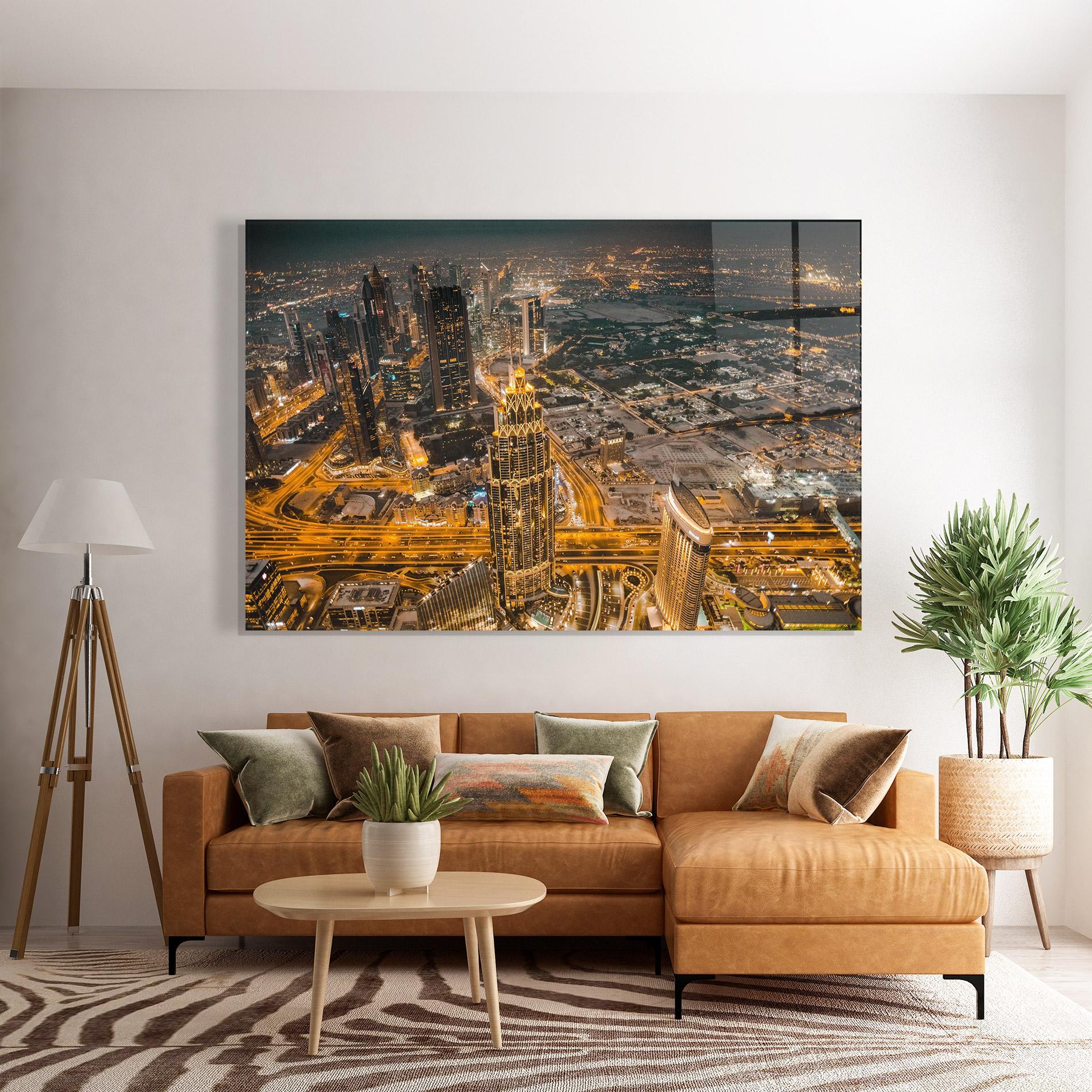Obraz na Szkle Dubai Lights mockup 7