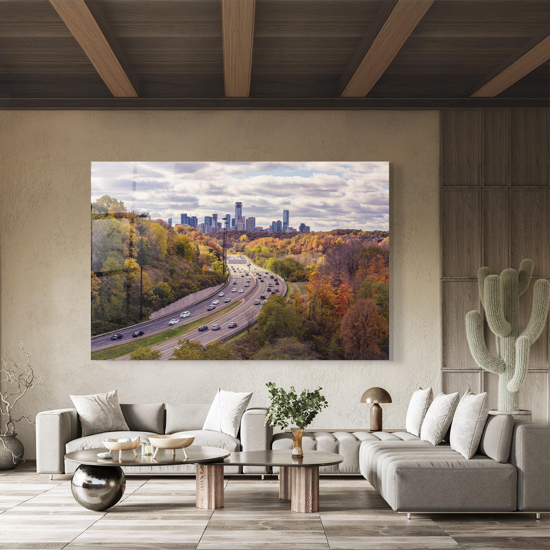 Obraz na Szkle City Road mockup 8