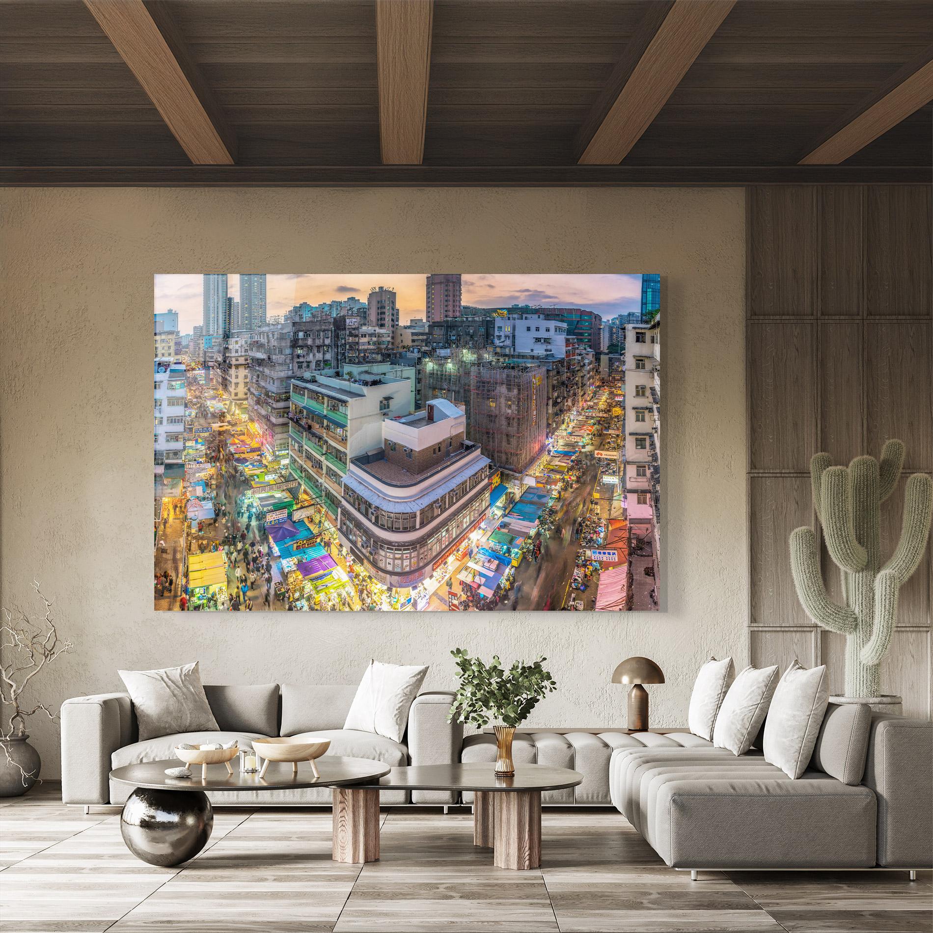 Obraz na Szkle Colorful Building mockup 8