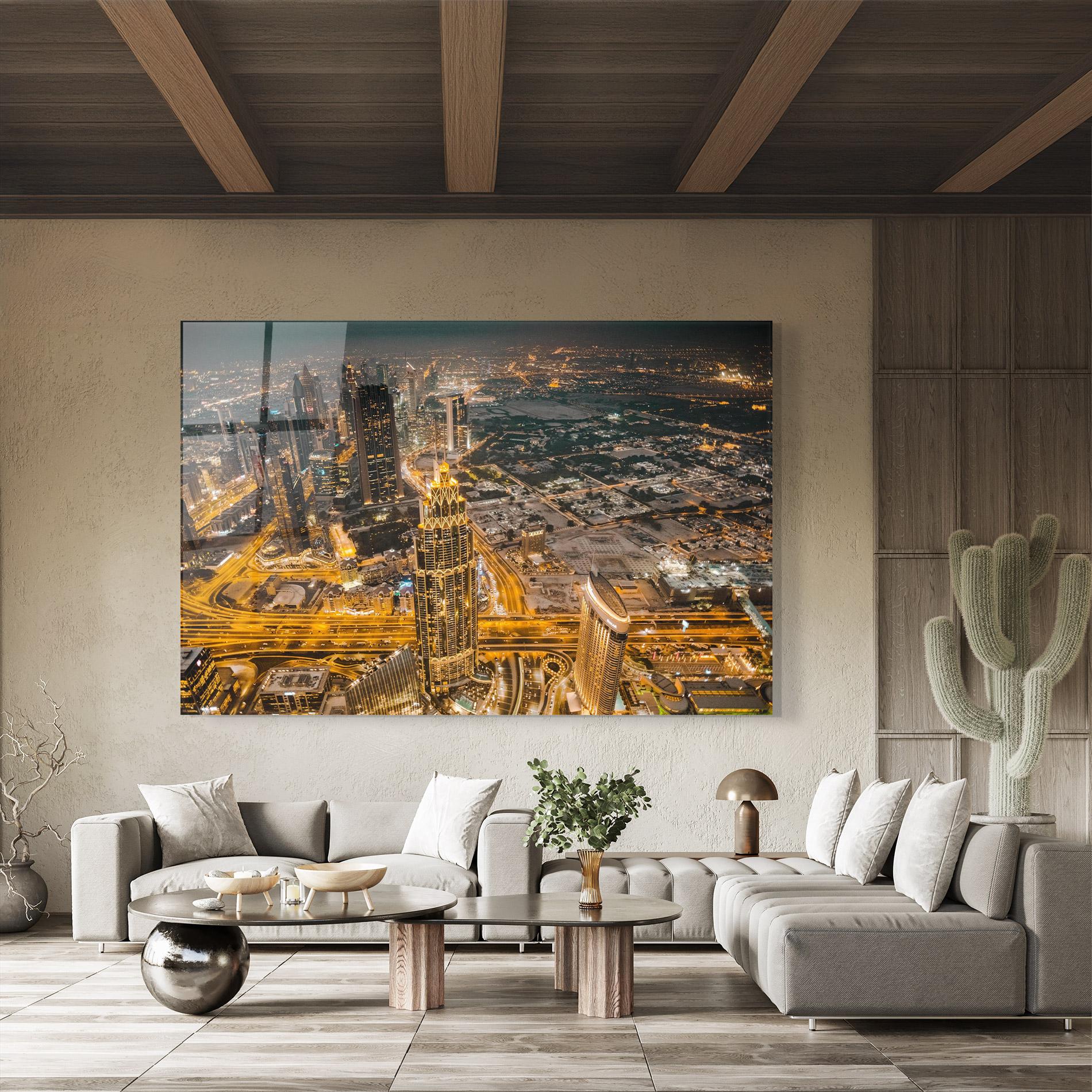 Obraz na Szkle Dubai Lights mockup 8