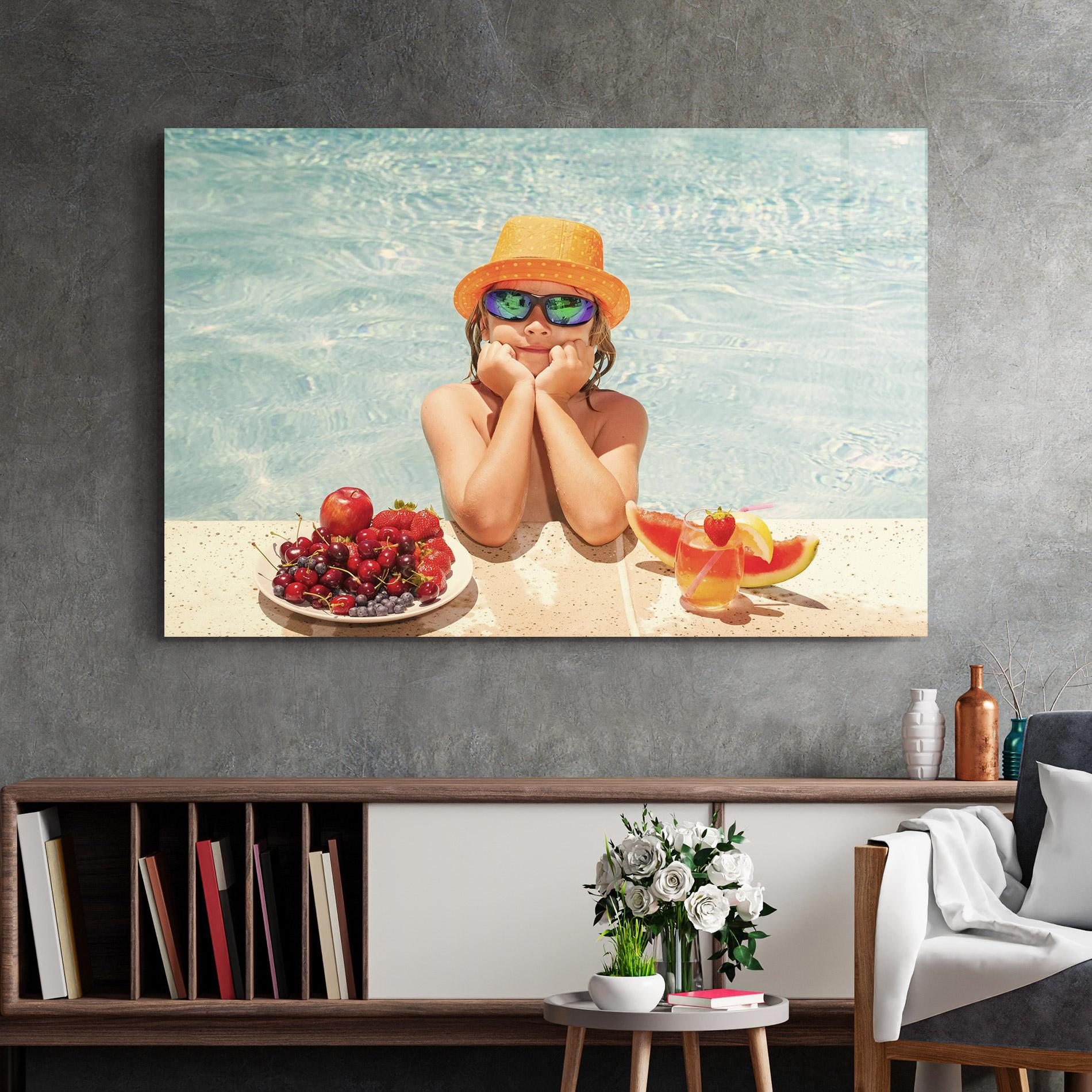 Obraz na Szkle Child Swimming mockup 2