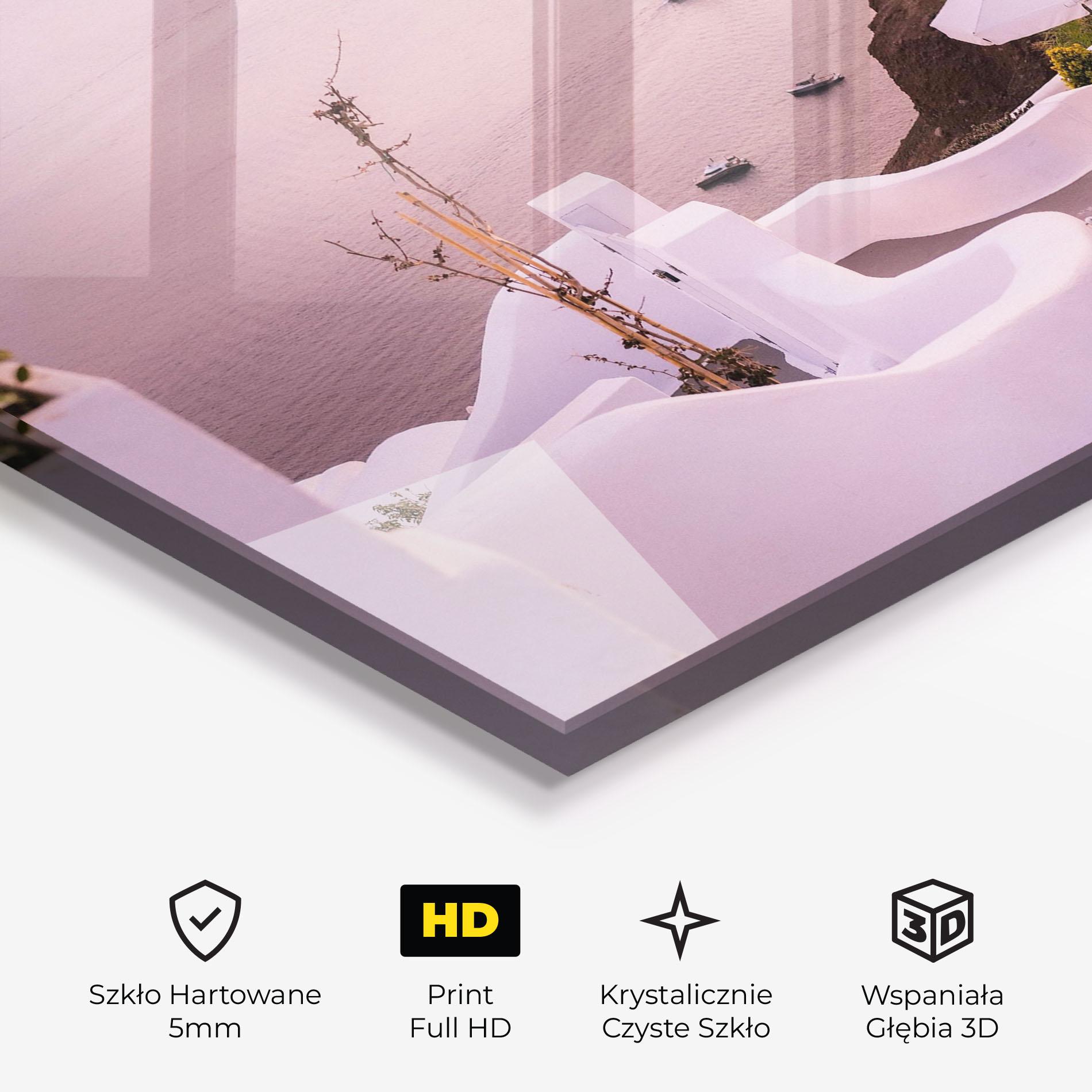 Obraz na Szkle Grece Strairs mockup 3