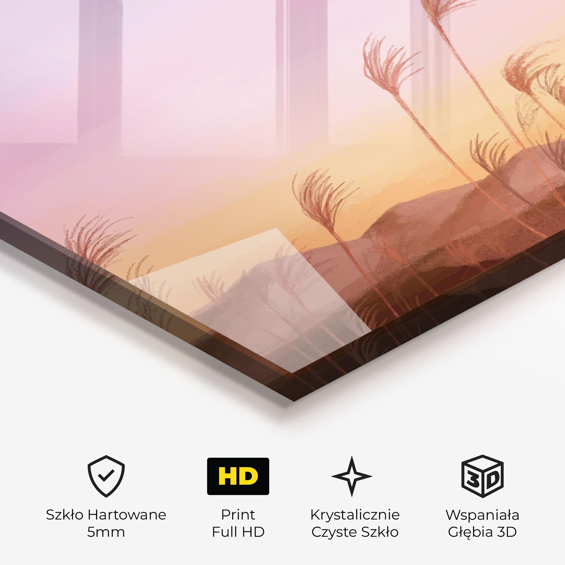 Obraz na Szkle Small Moon mockup 3